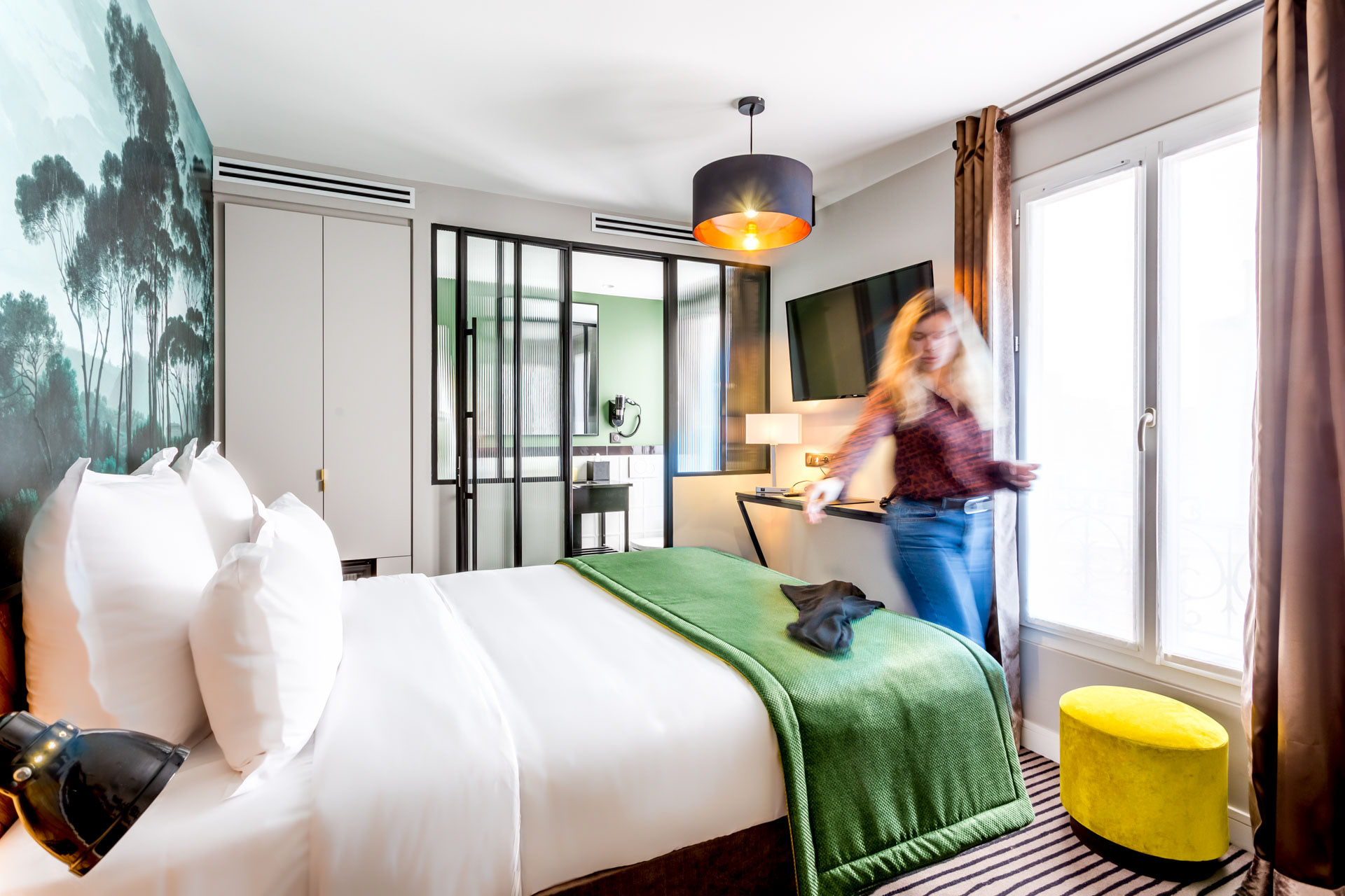 Chambre avec mannequin