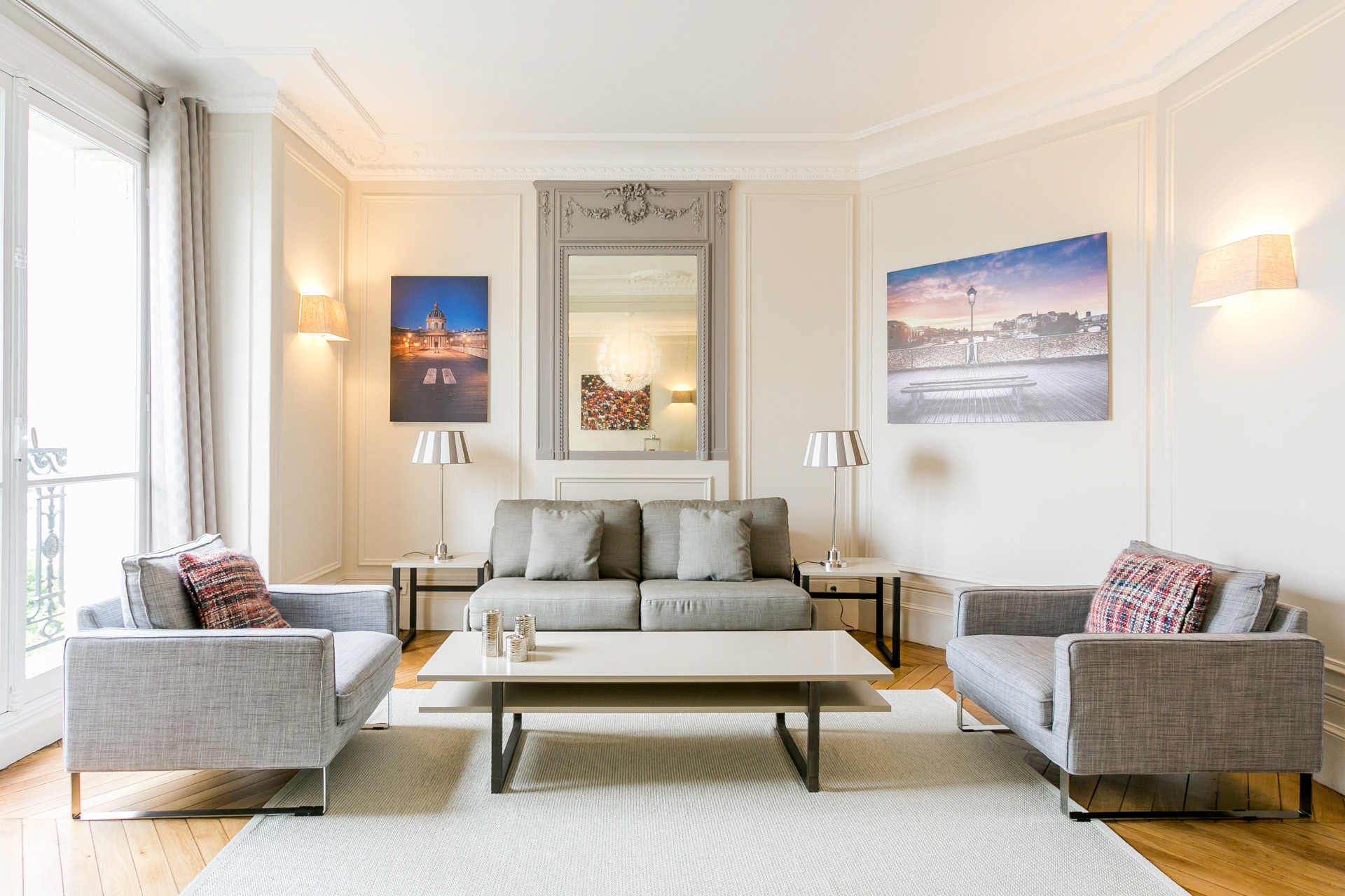 Salon d'un appart-hotel