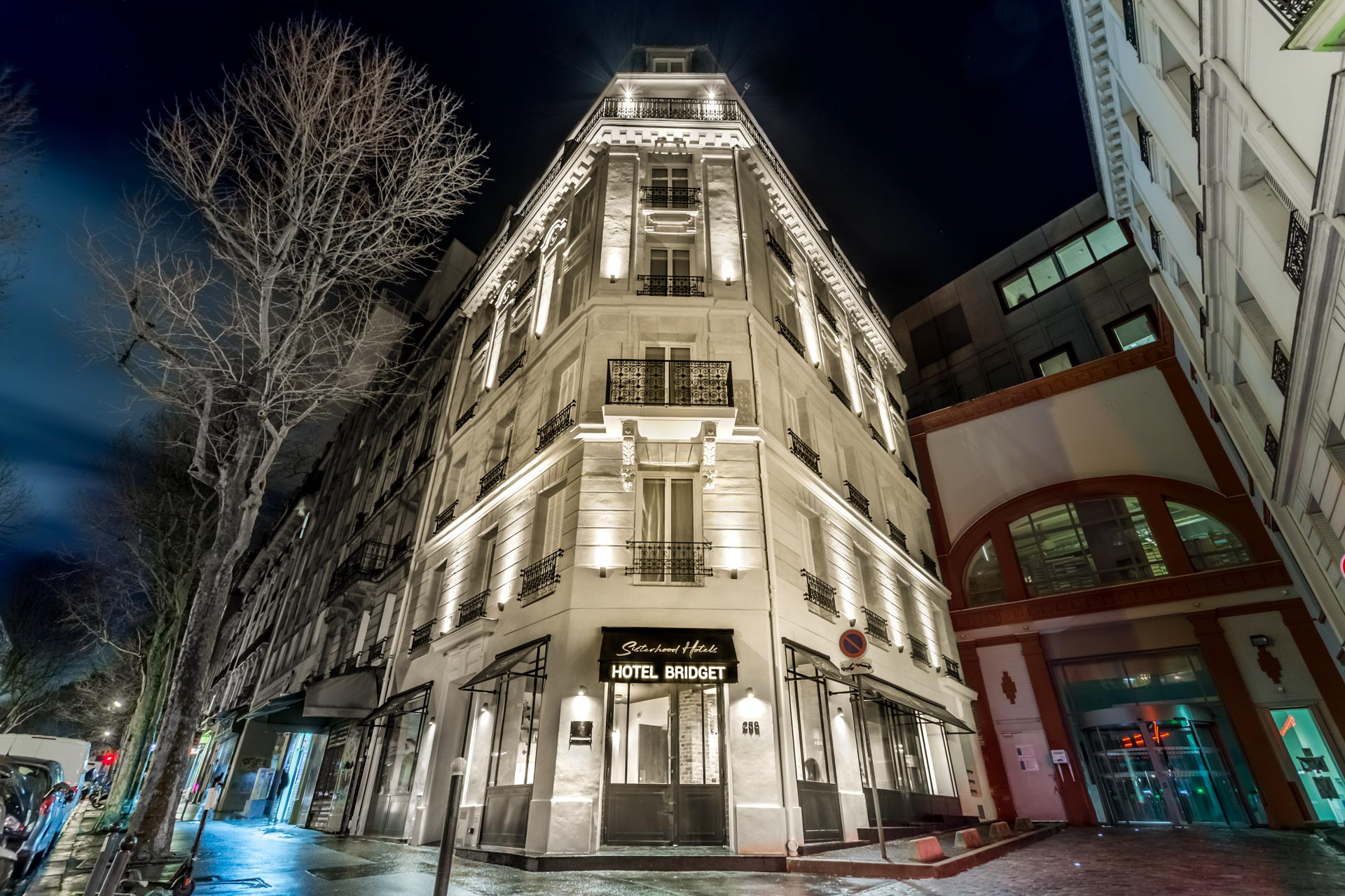 L'extérieur de l'hôtel