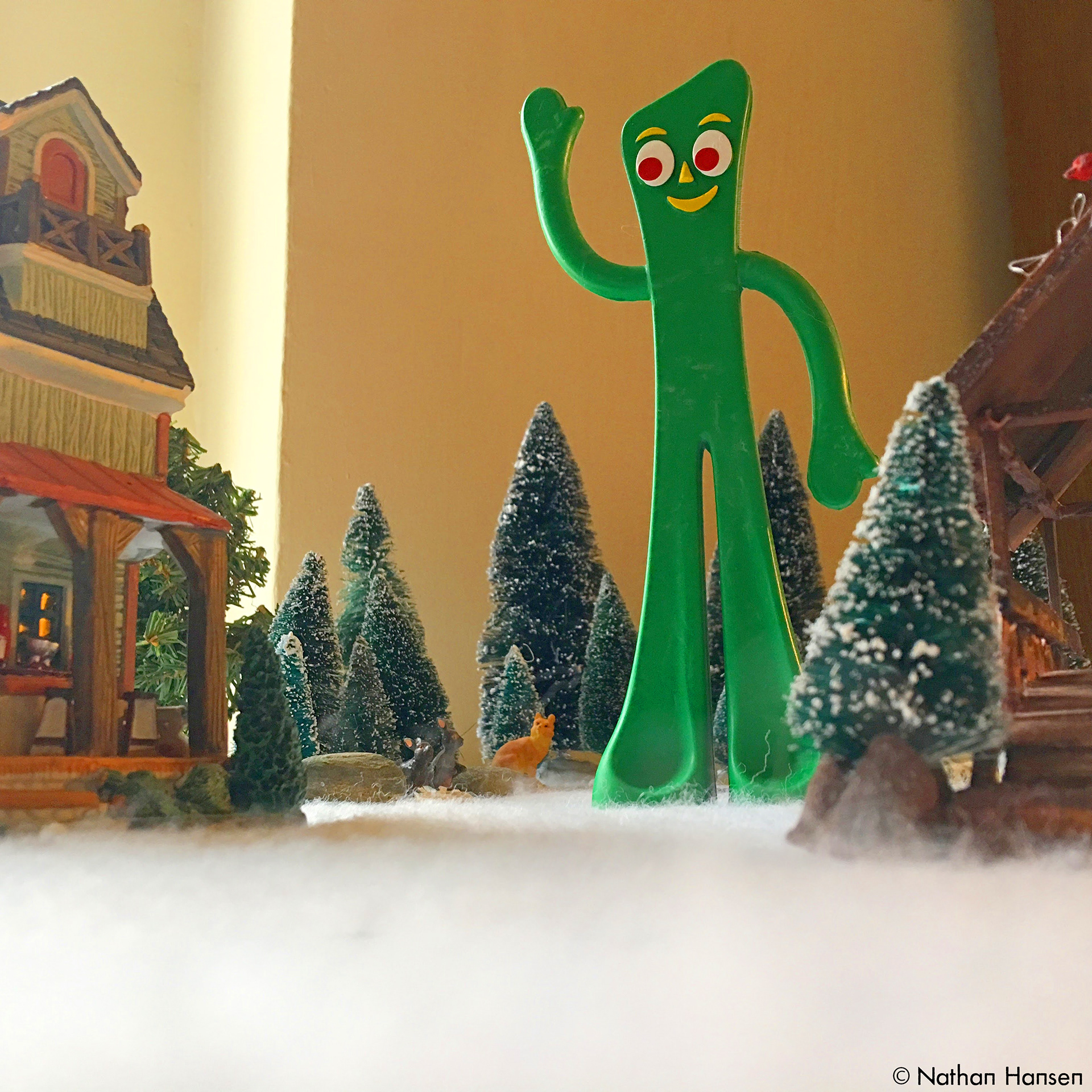 Gumby comes to Christmas Town