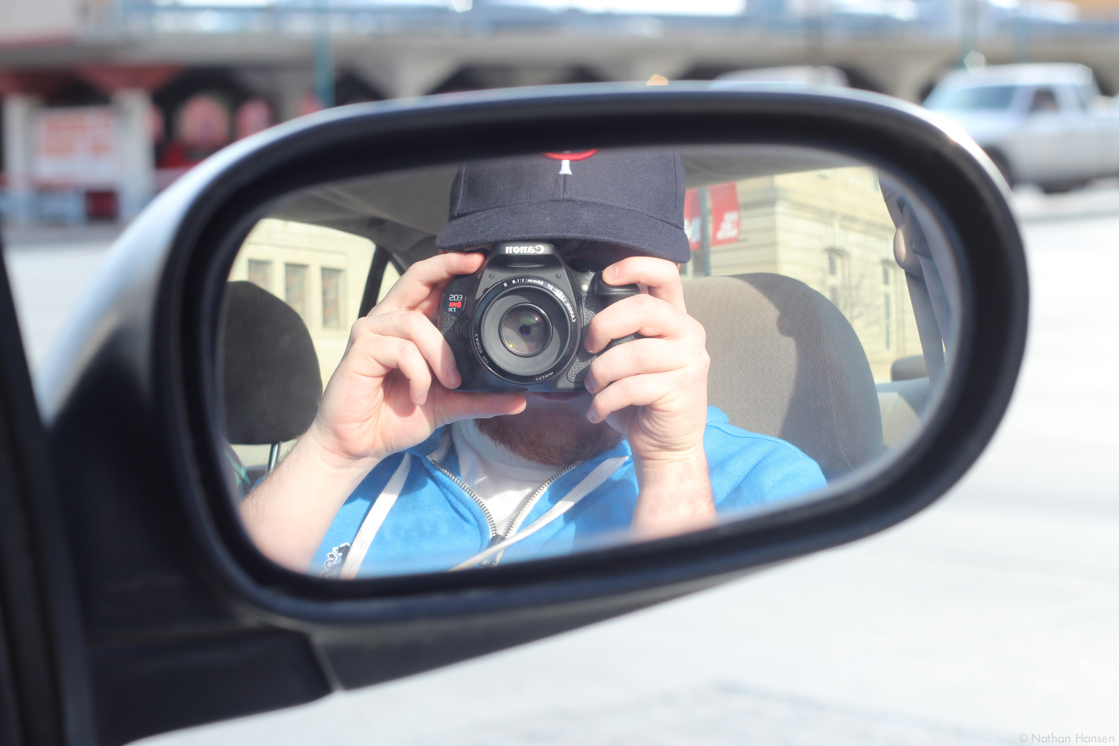 Side Mirror Selfie