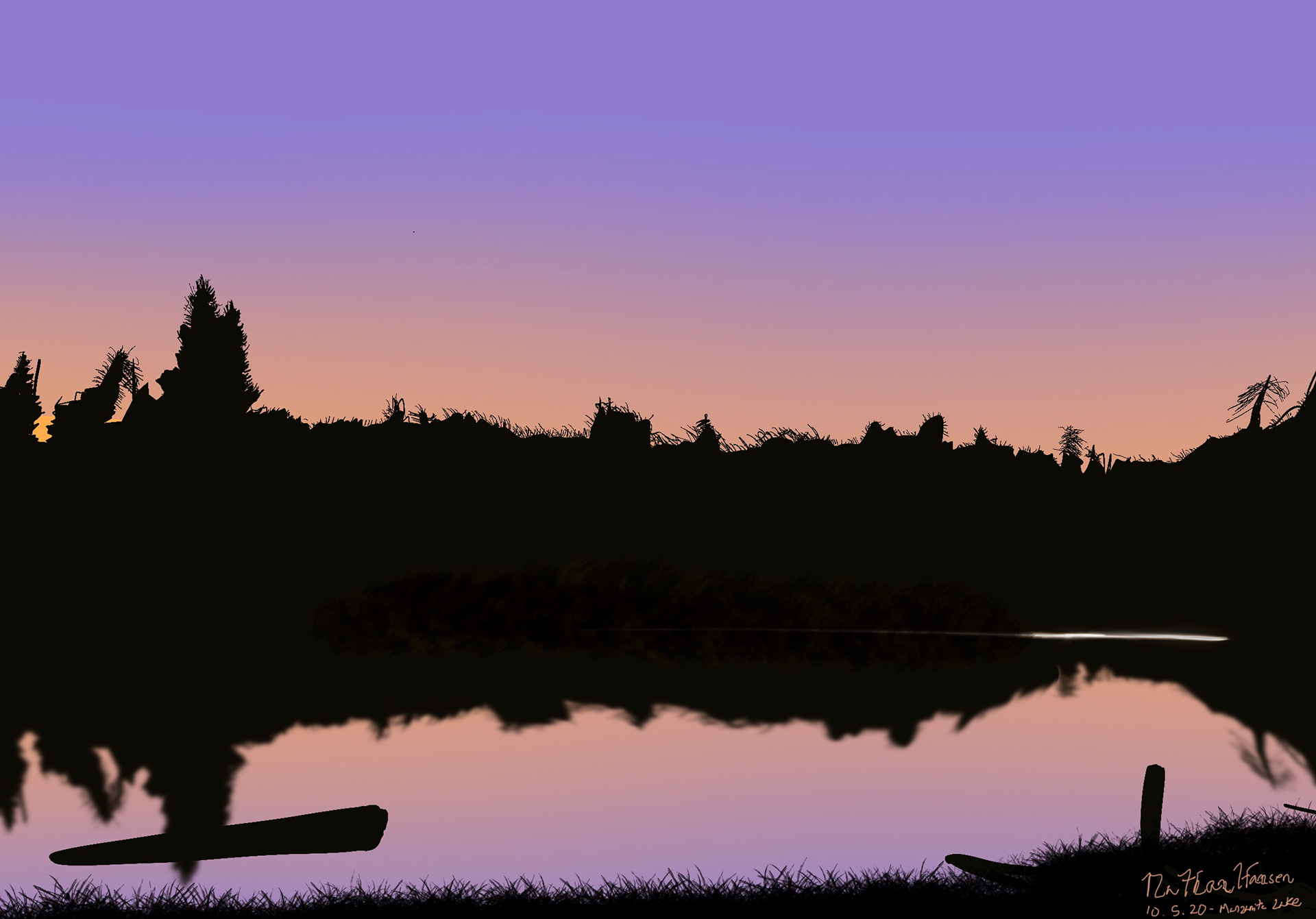 Manzanita Lake Sunset - 10.5.20