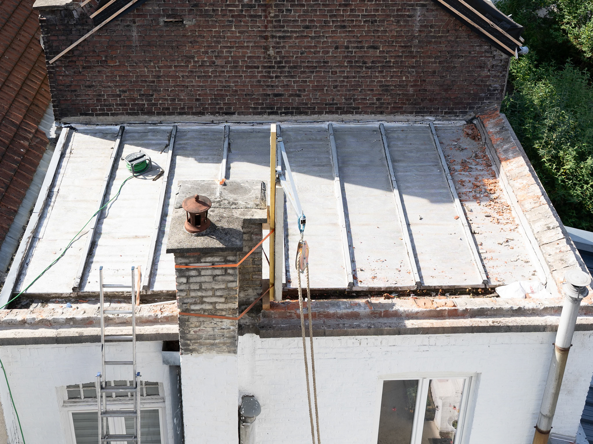 Ancienne toiture en zinc