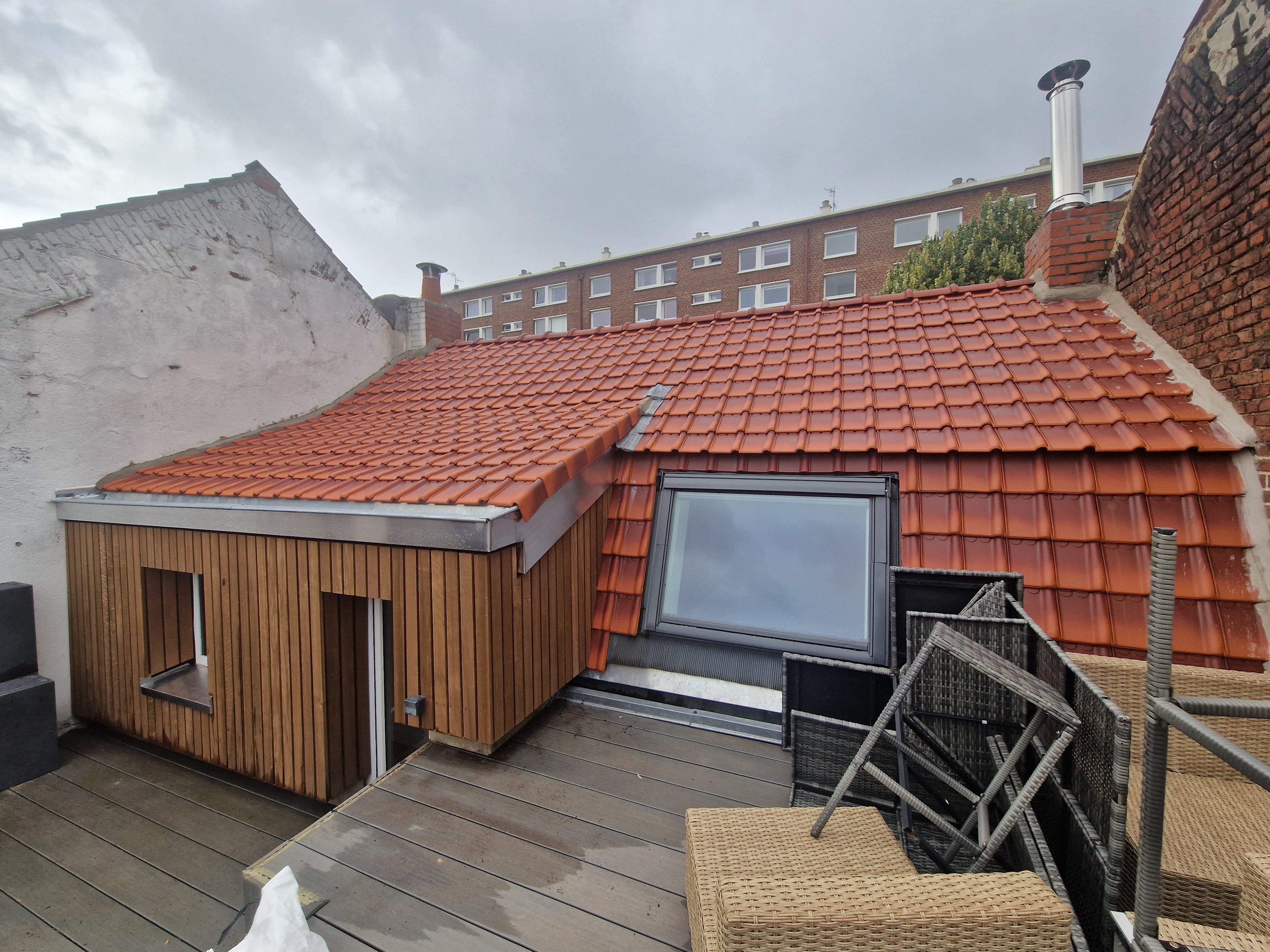 Sarking laine de bois et tuile