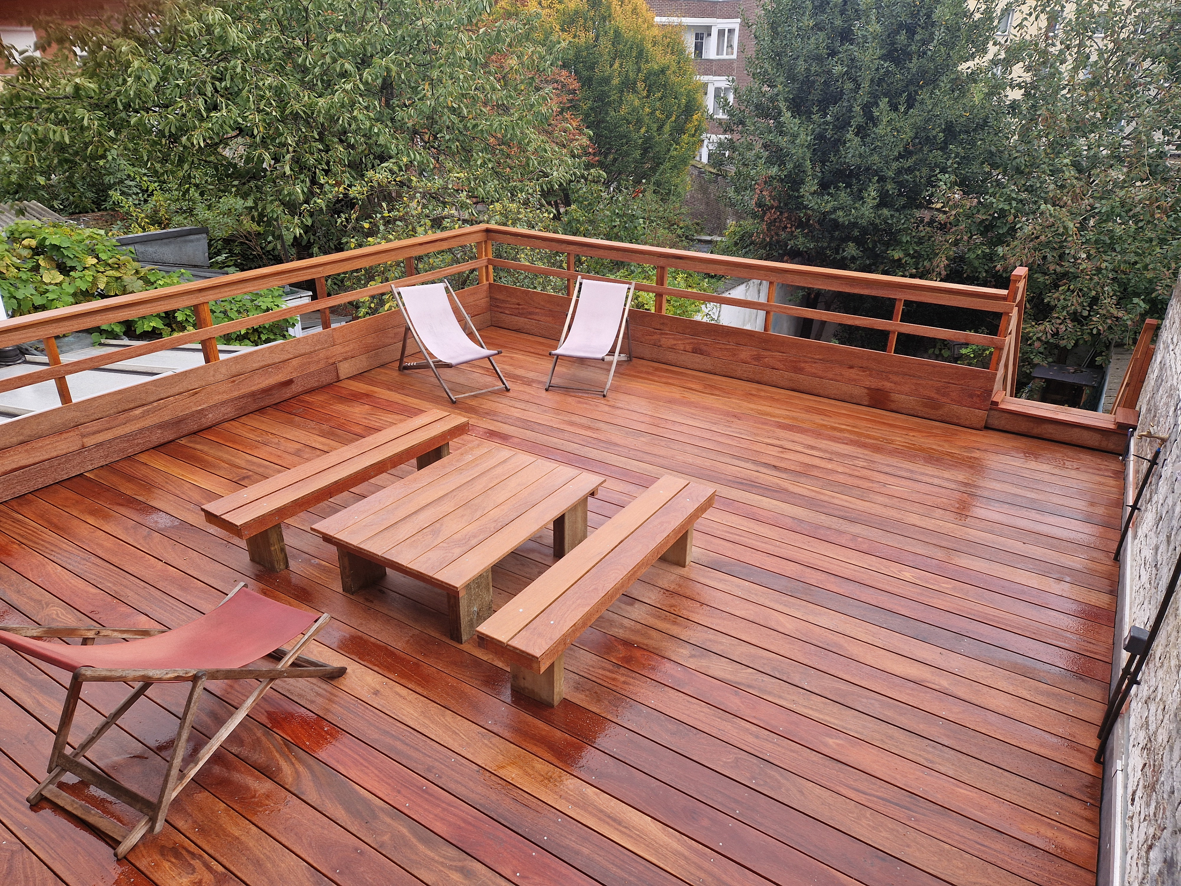 Garde-corps et mobilier en Cumaru