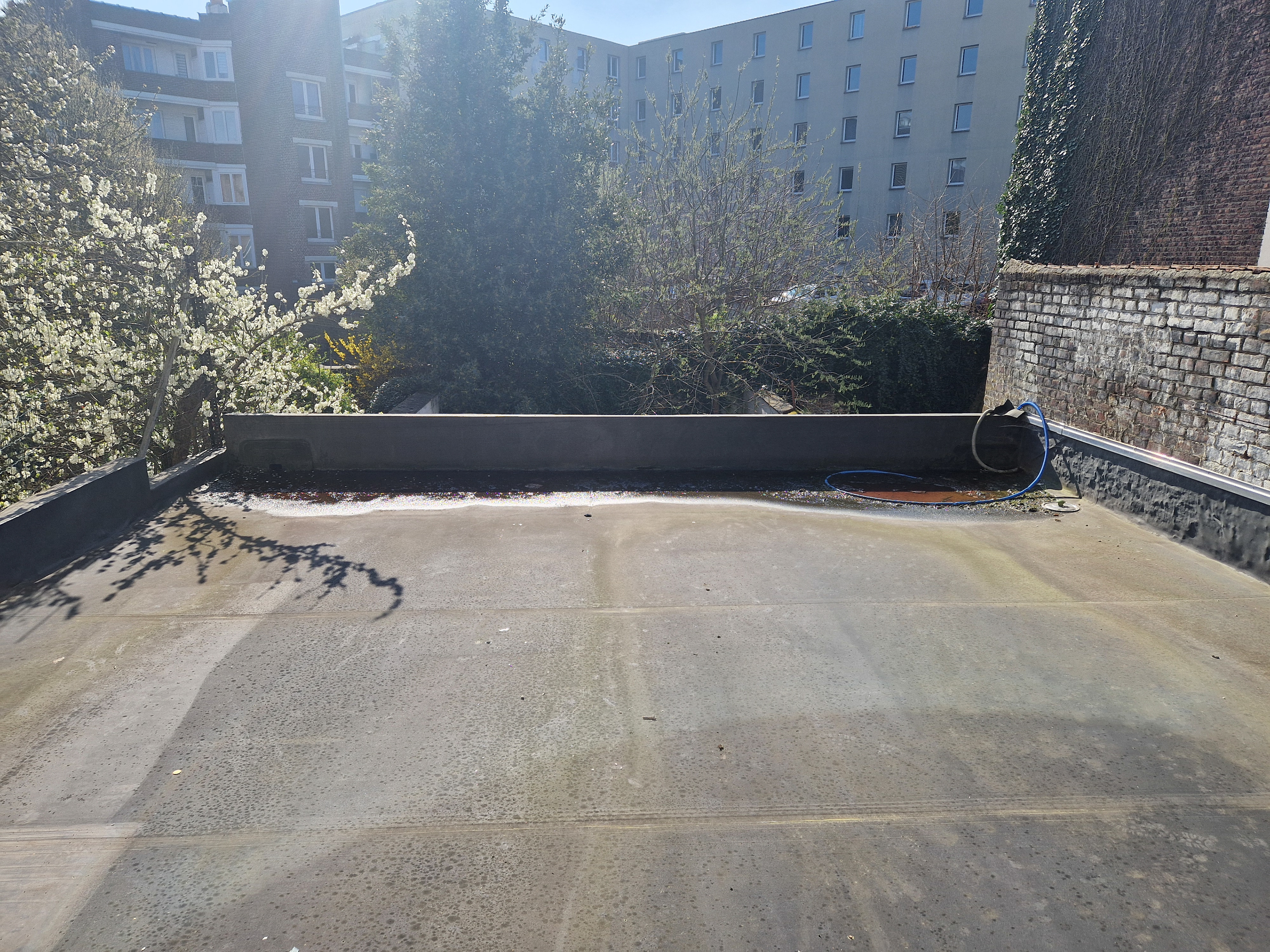 Toiture existante en EPDM