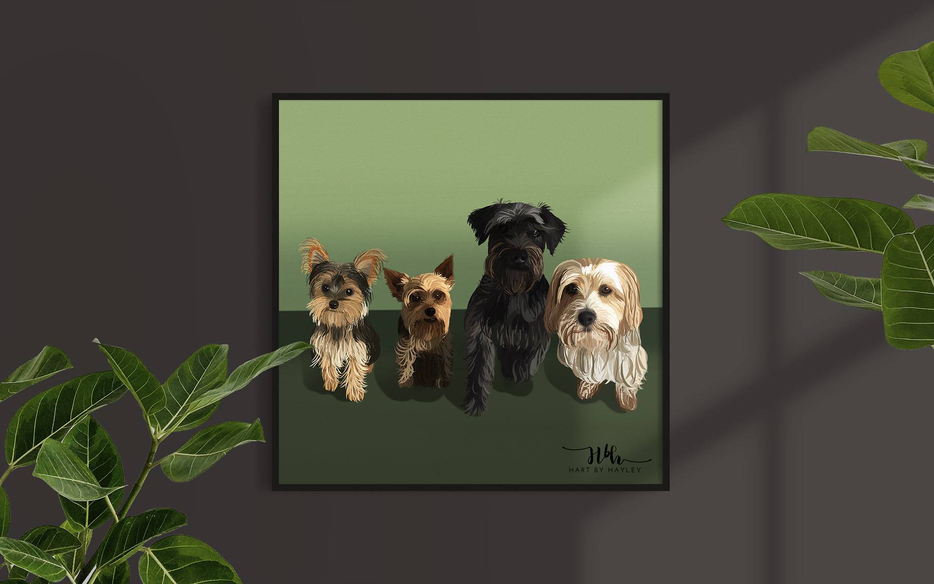 Dog digital illustration