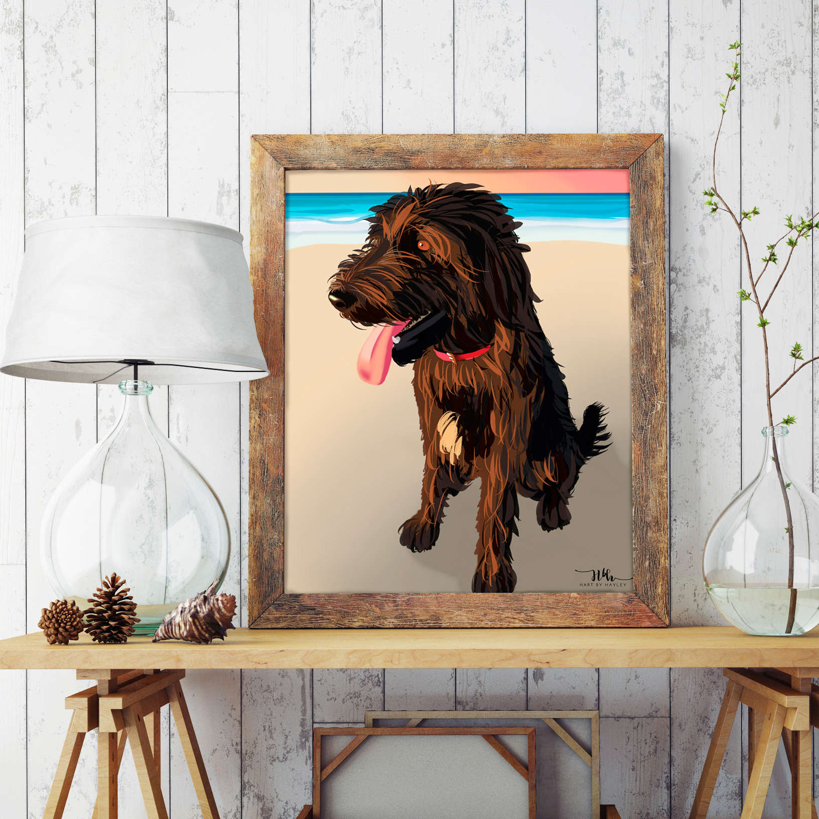 Dog digital illustration