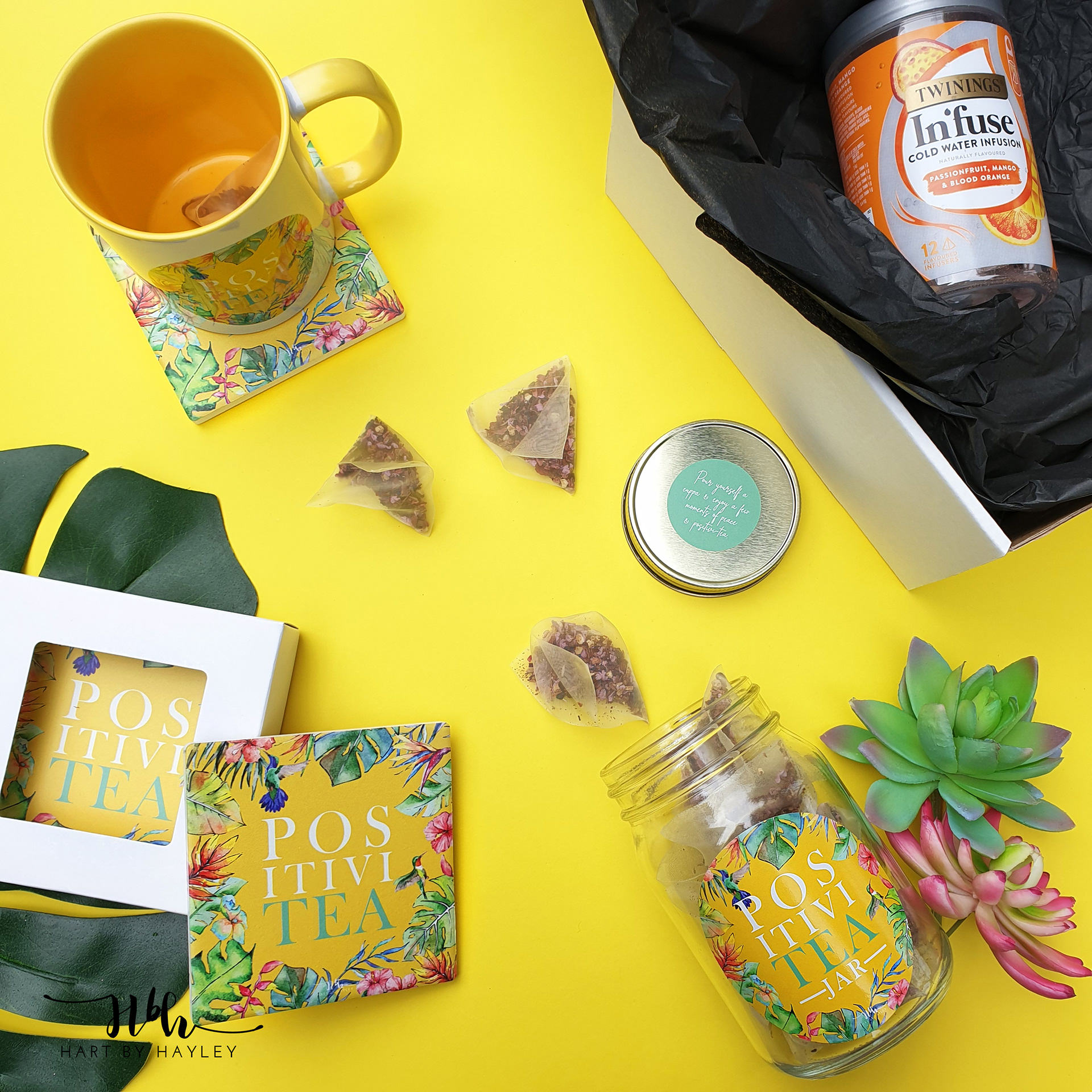 PositiviTEA jar gift set styled photo
