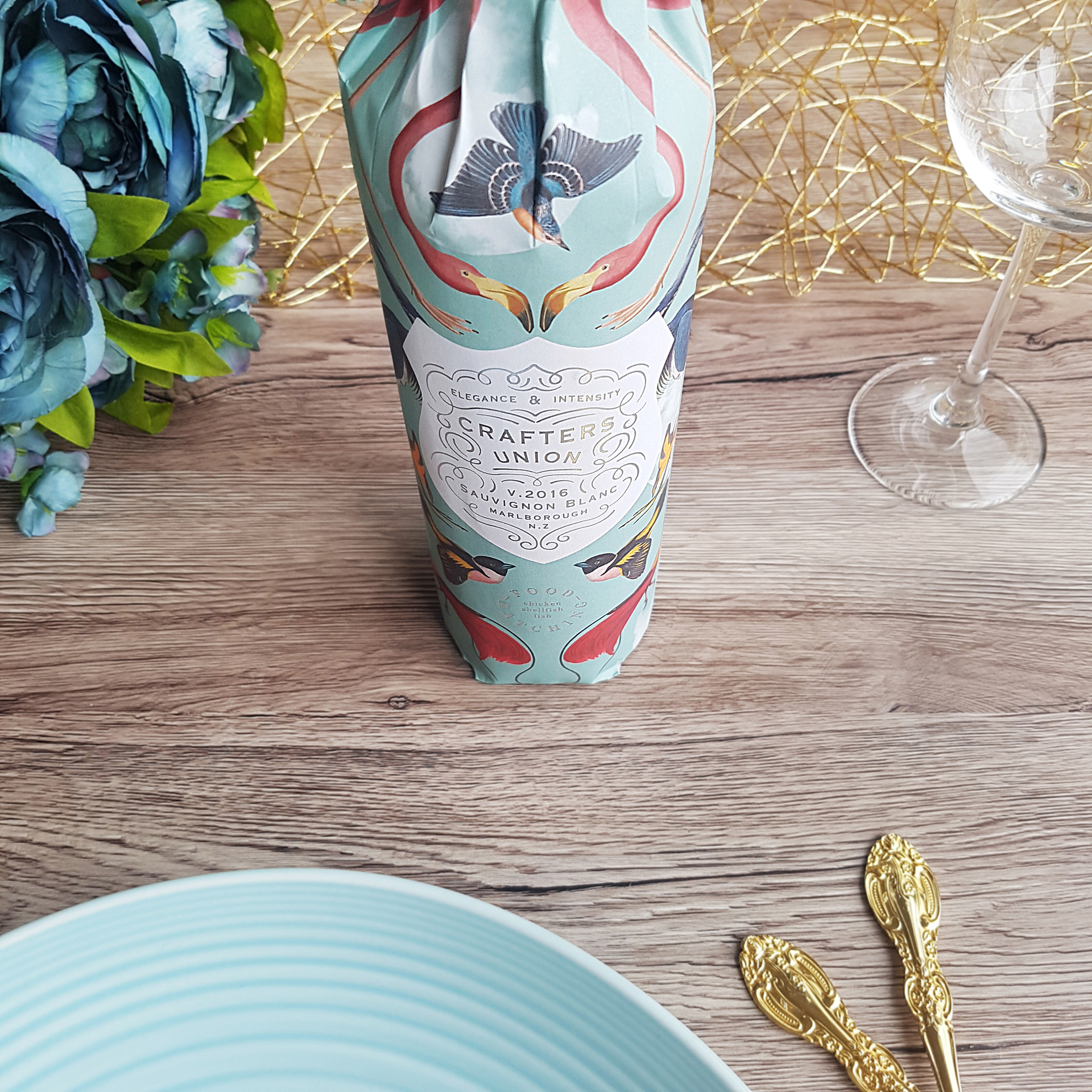 Styling for Crafters Union Wines c/o The Business. 2017