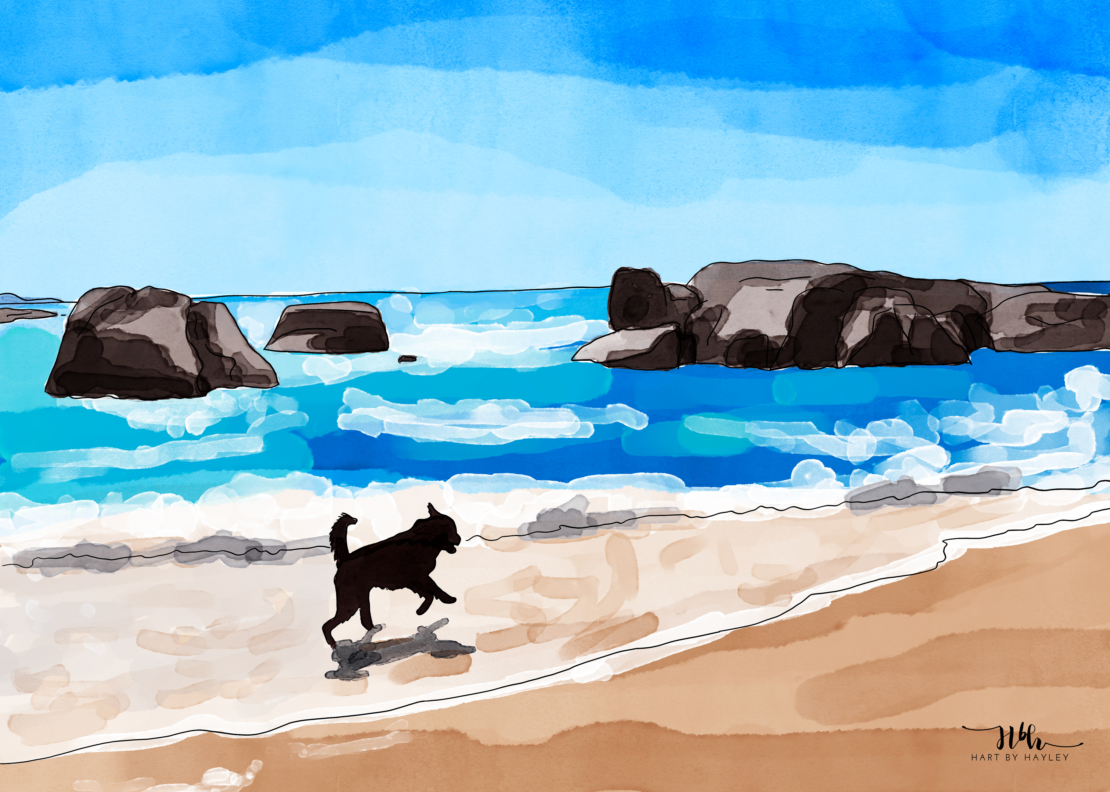 Digital watercolour sketch