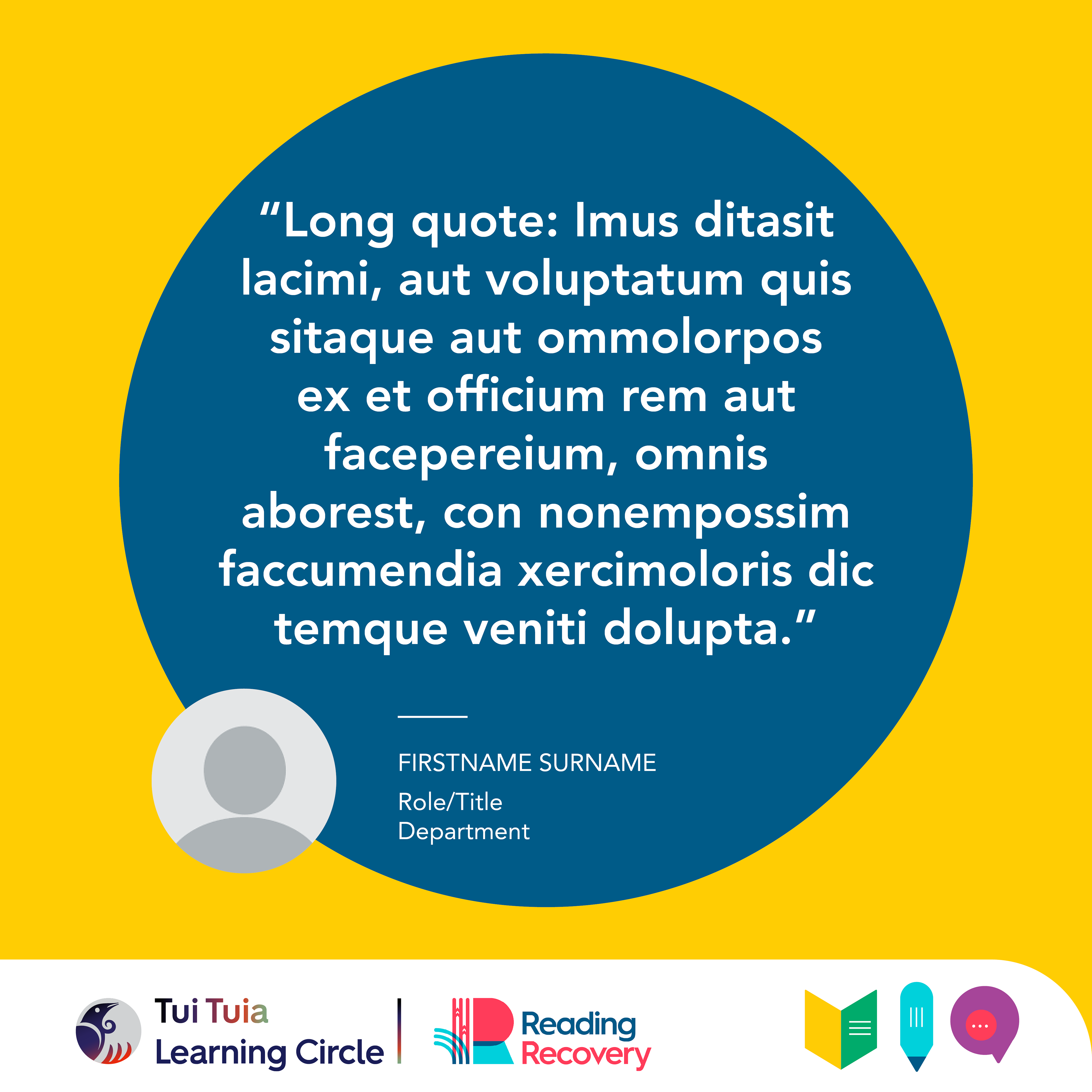 Reading Recovery quote with image