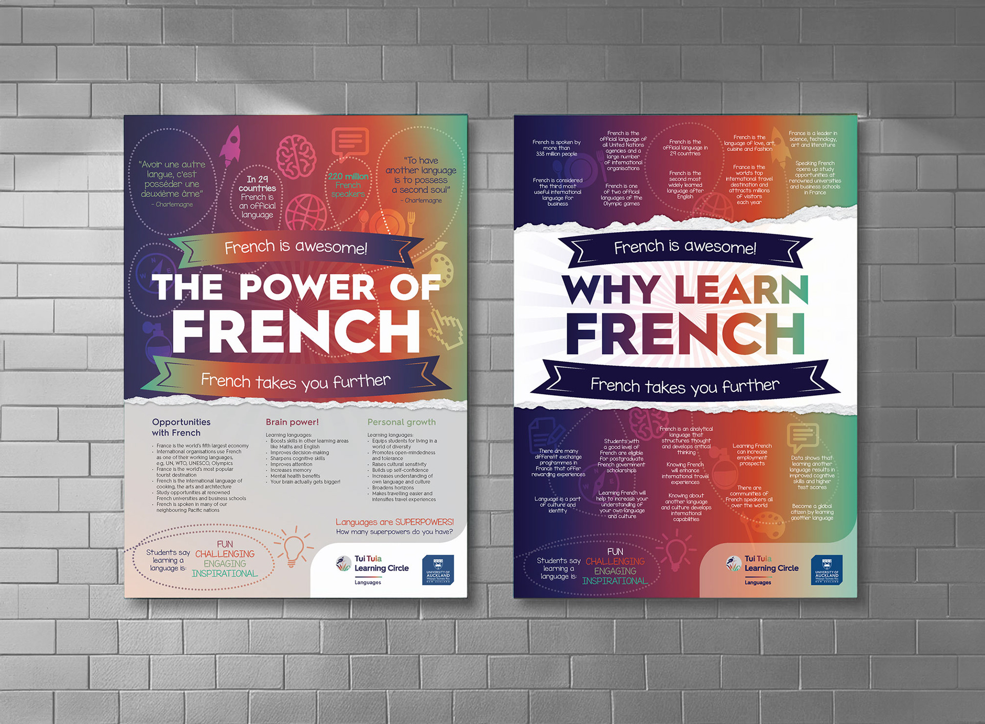 TUI TUIA | LEARNING CIRCLE | LANGUAGES • 'POWER OF…' AND 'WHY LEARN…' POSTERS