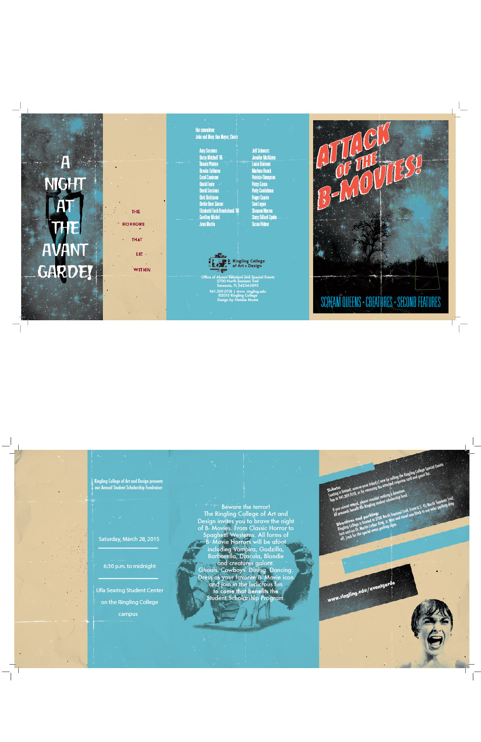 Event Invitation -  Print Marks and Laser Cutter Marks