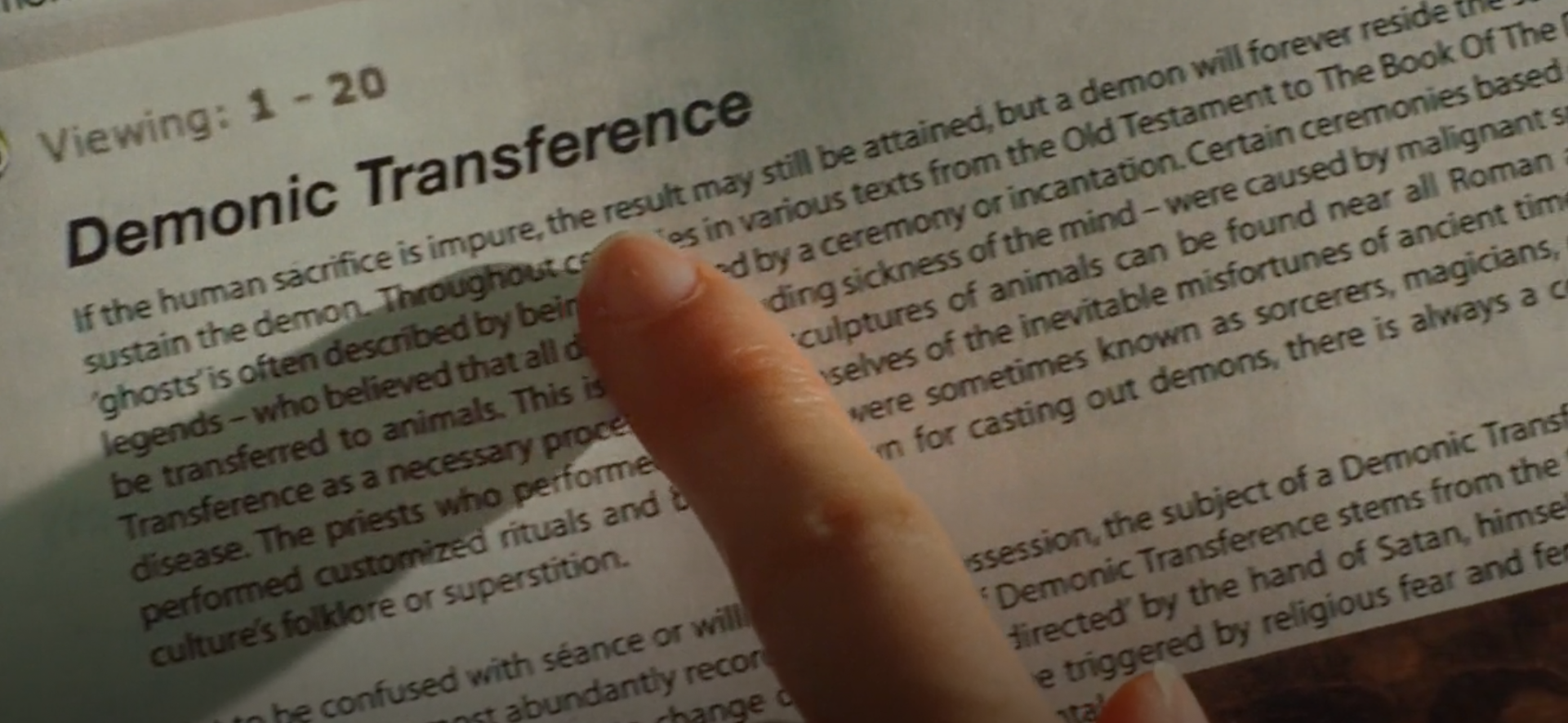 Demonic transference