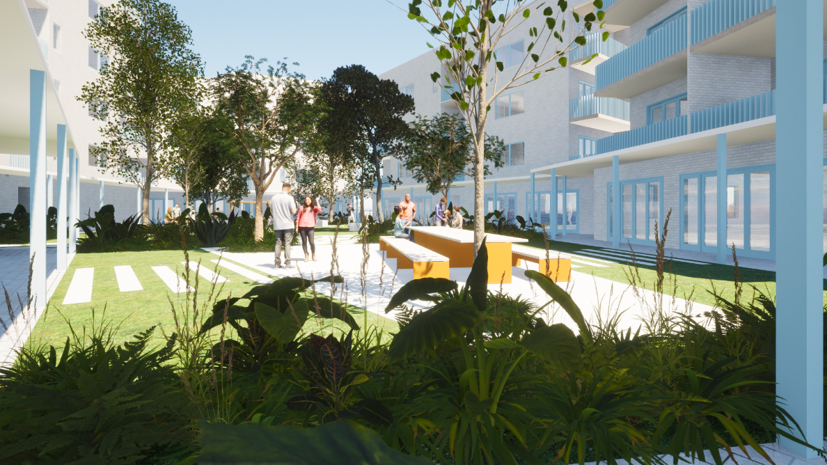 Internal Courtyard Render