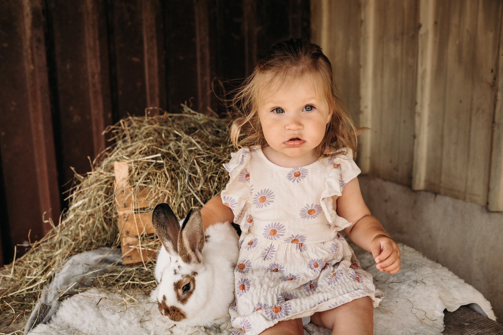 Fotoshooting Kinder mit Tieren auf dem Bauernhof