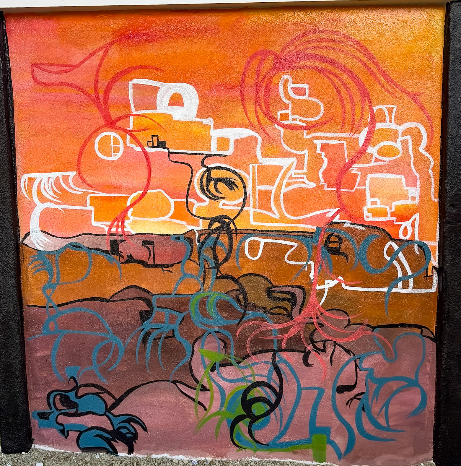 Acrylic on Exterior Wall