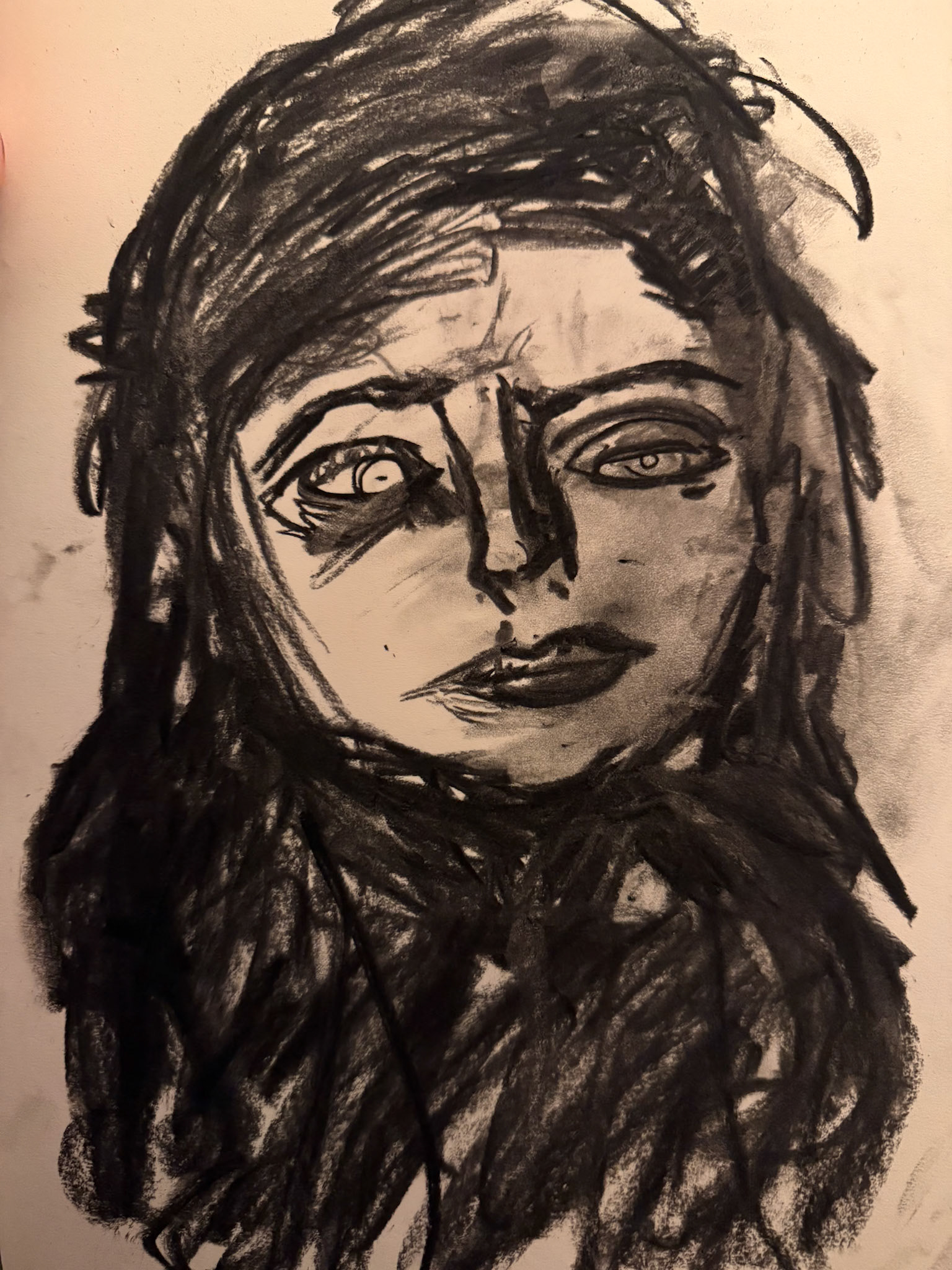 Shame Charcoal Drawing, 2026