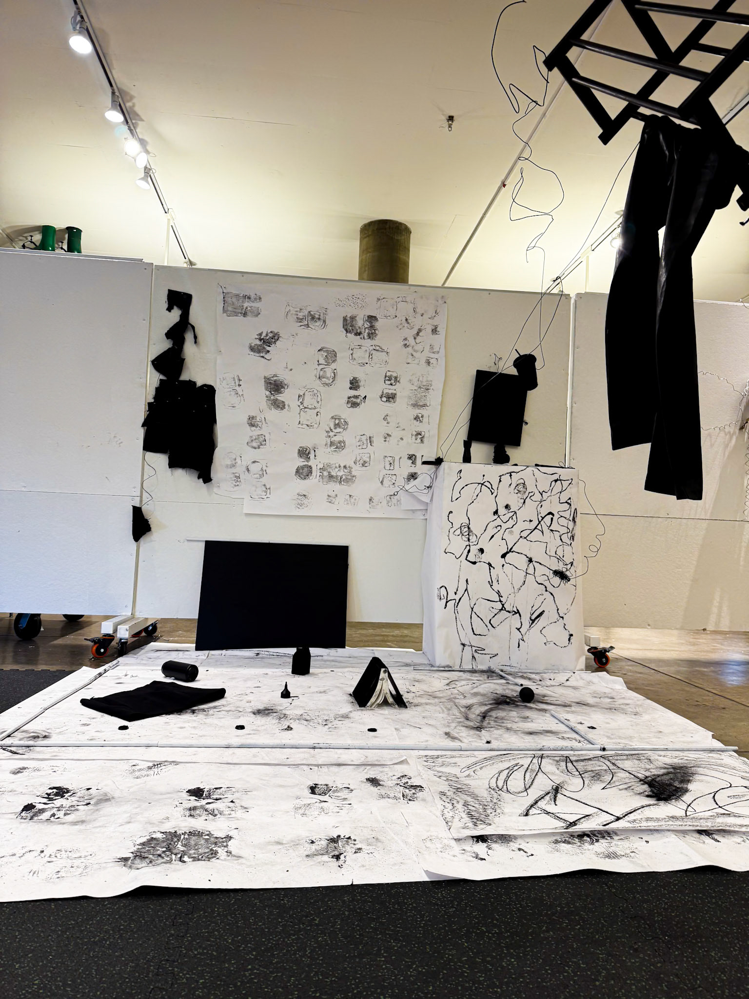 Installation, 2025 Charcoal & Acrylic I