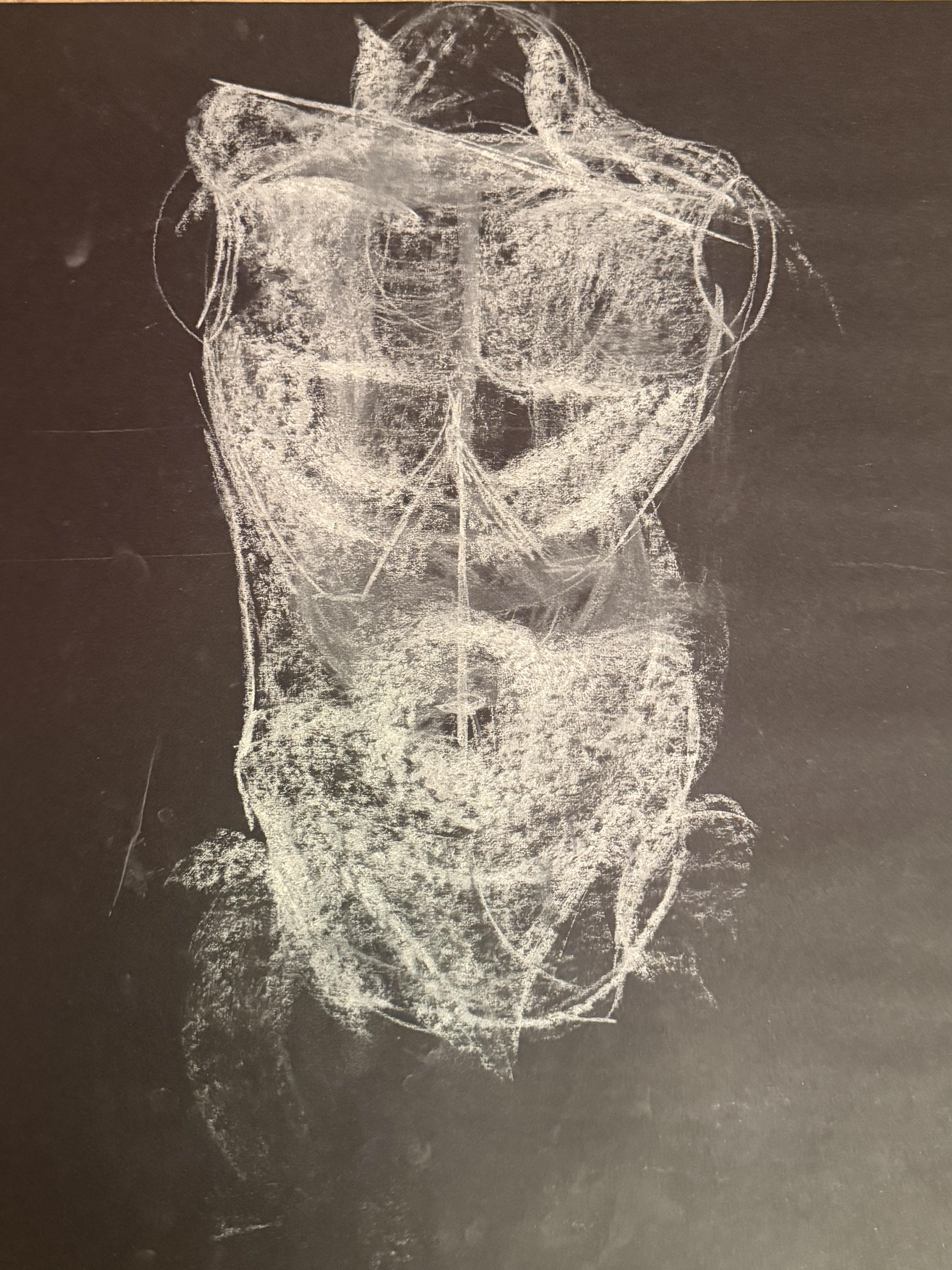 The Torso, white chalk, 2026