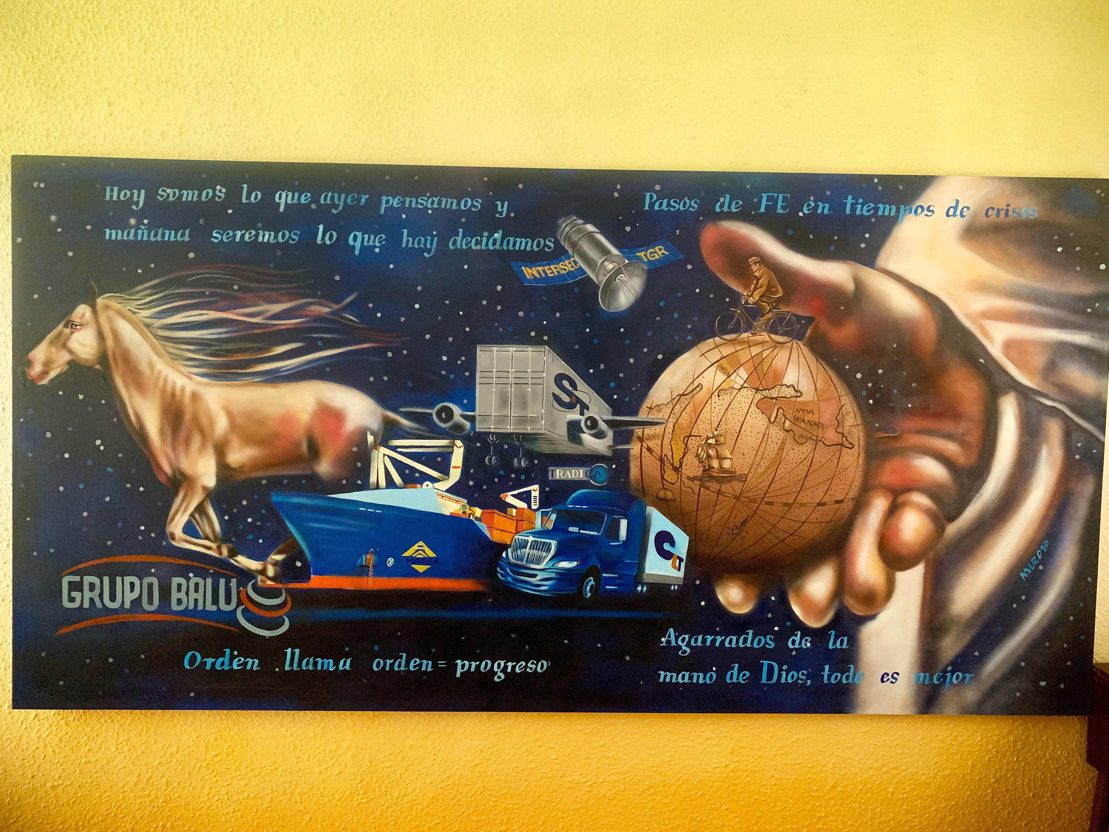 Obra personalizada 1.20m X 2.20m Acrílico sobre Canvas