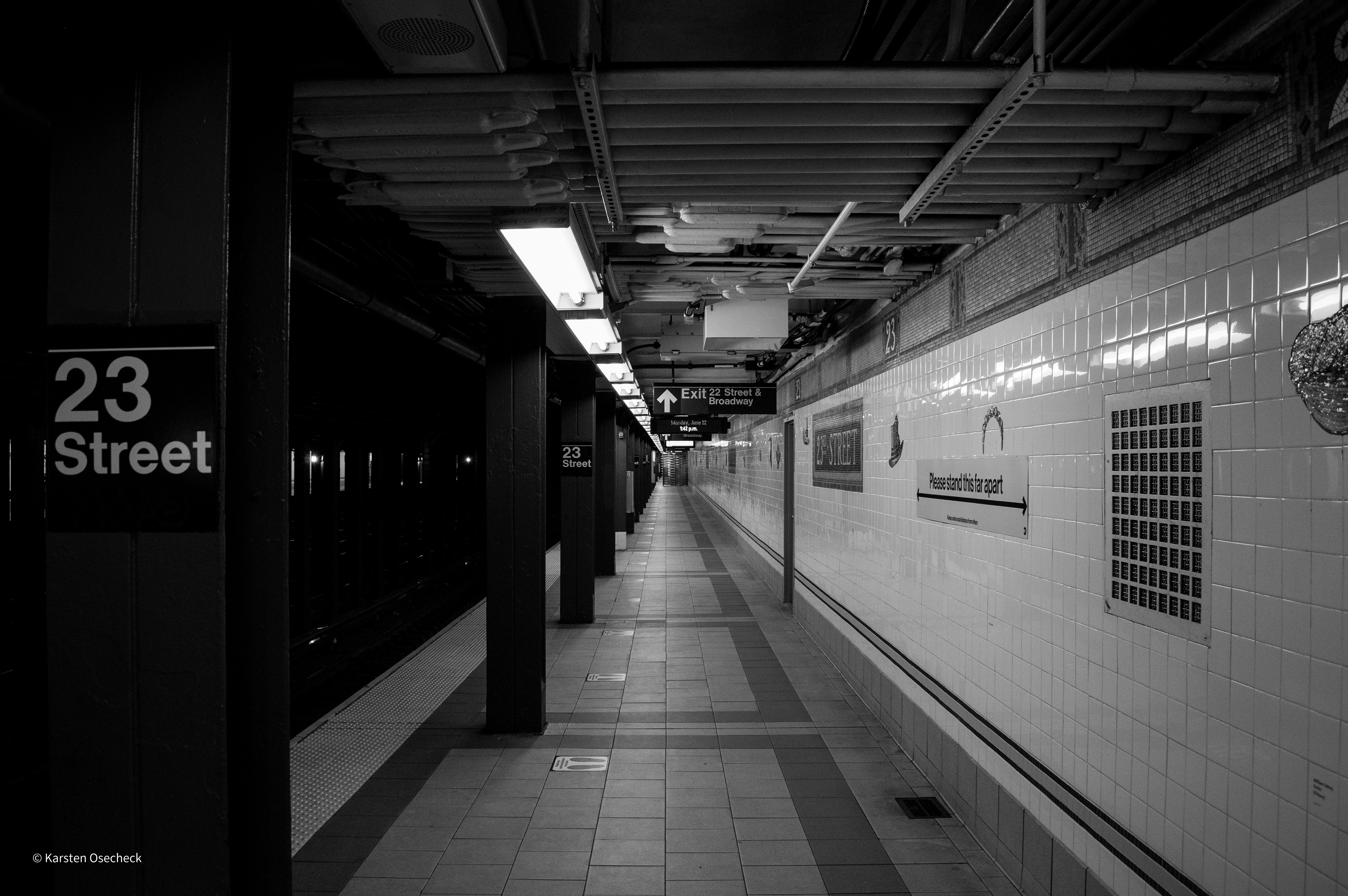 An empty 23rd Street Station