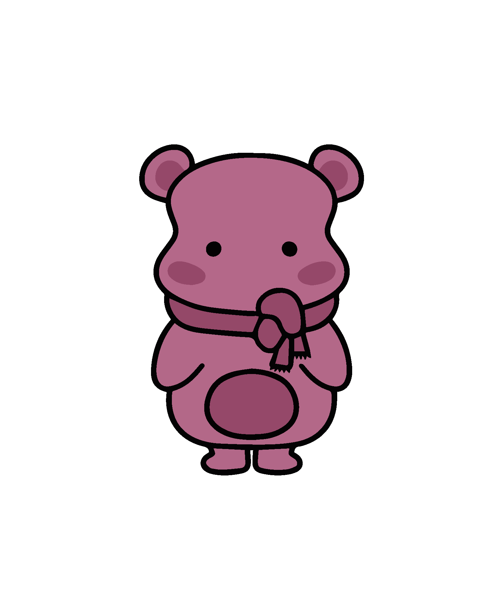 Purple - "Sorry, (k)not in the mood"