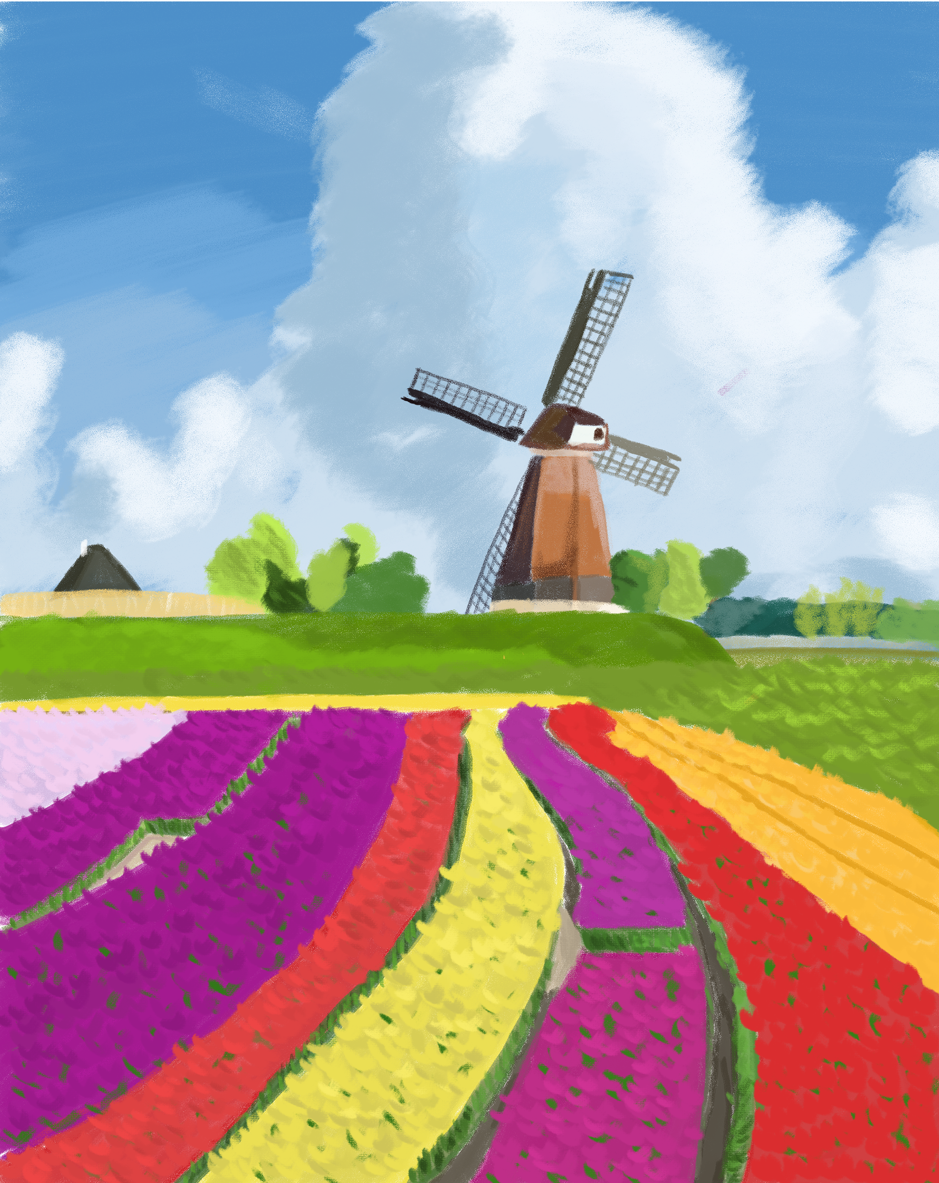 Title: Tulips Field
