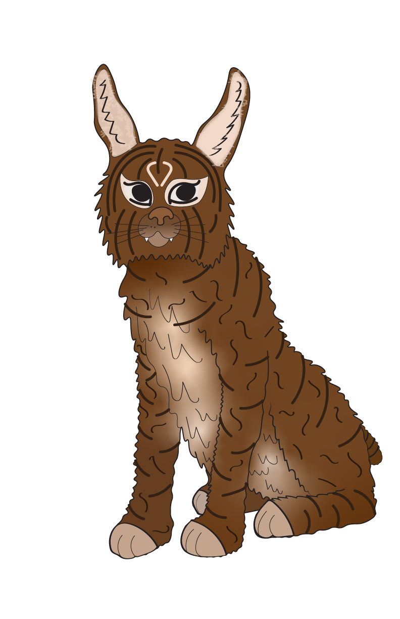 Title: Lennon the Lynx; an original character I created using Photoshop and Illustrator