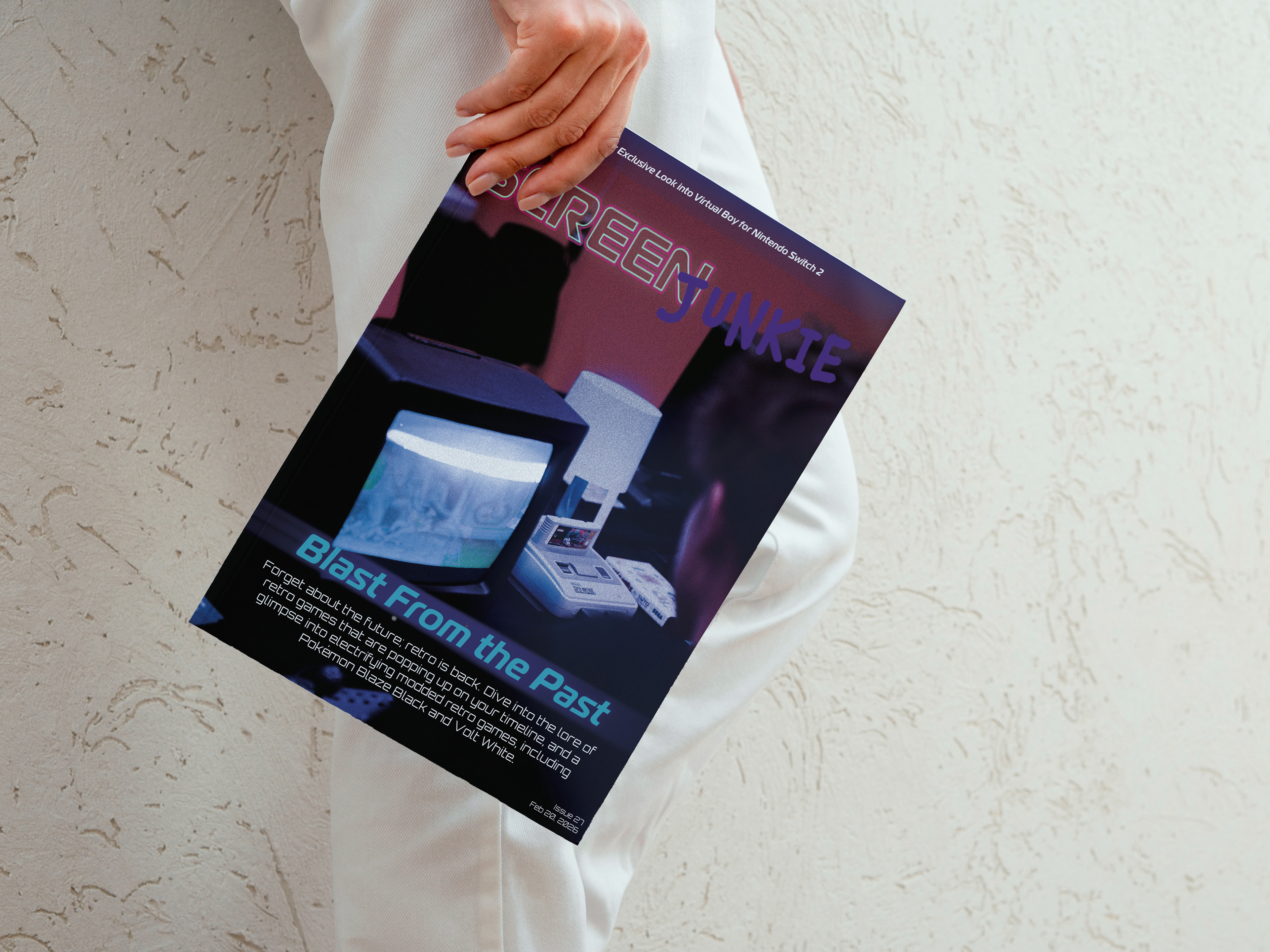 Mockup for print magazine