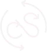 Letterform logo; light pink variant