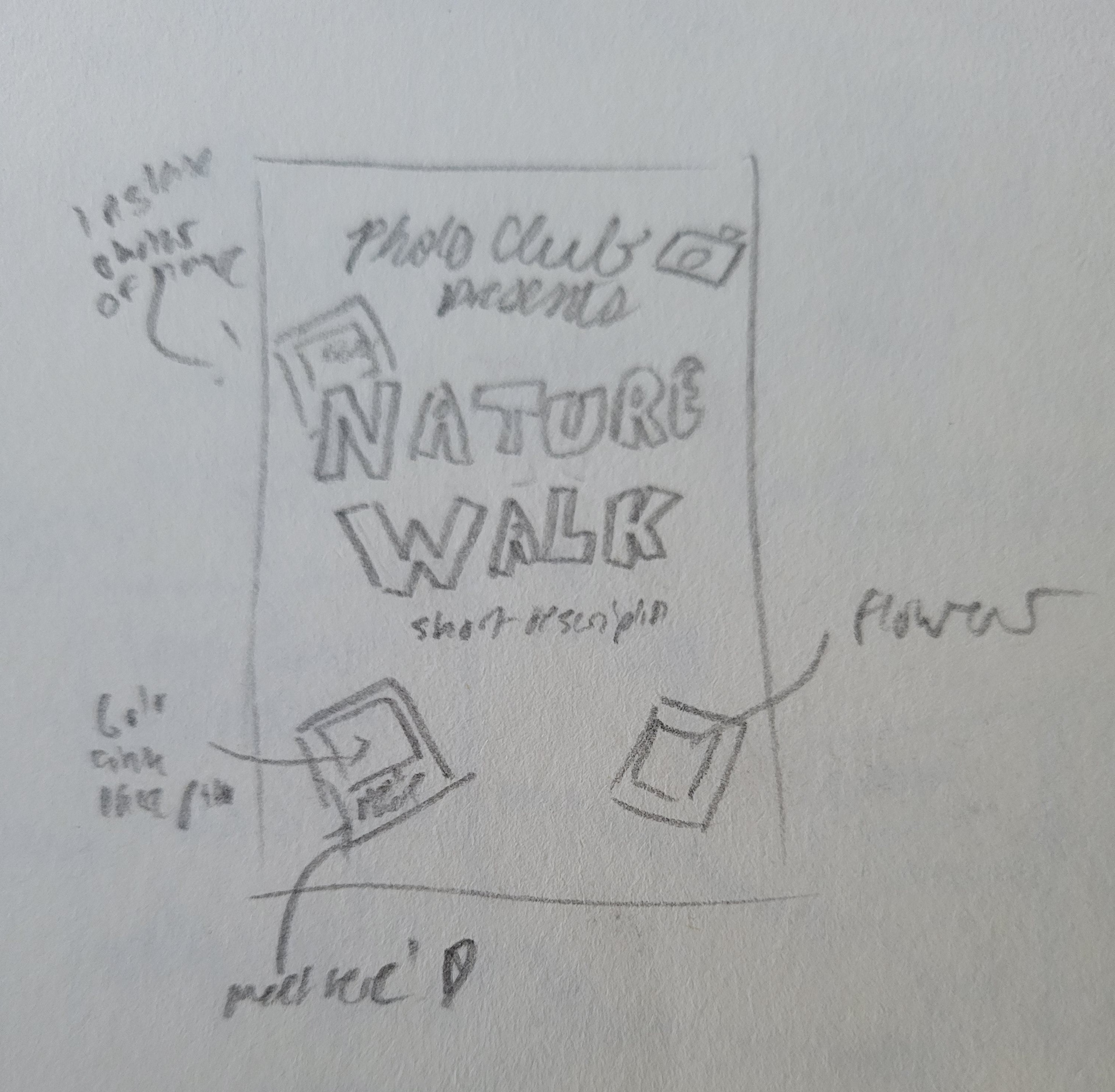 Sketch of flyer design