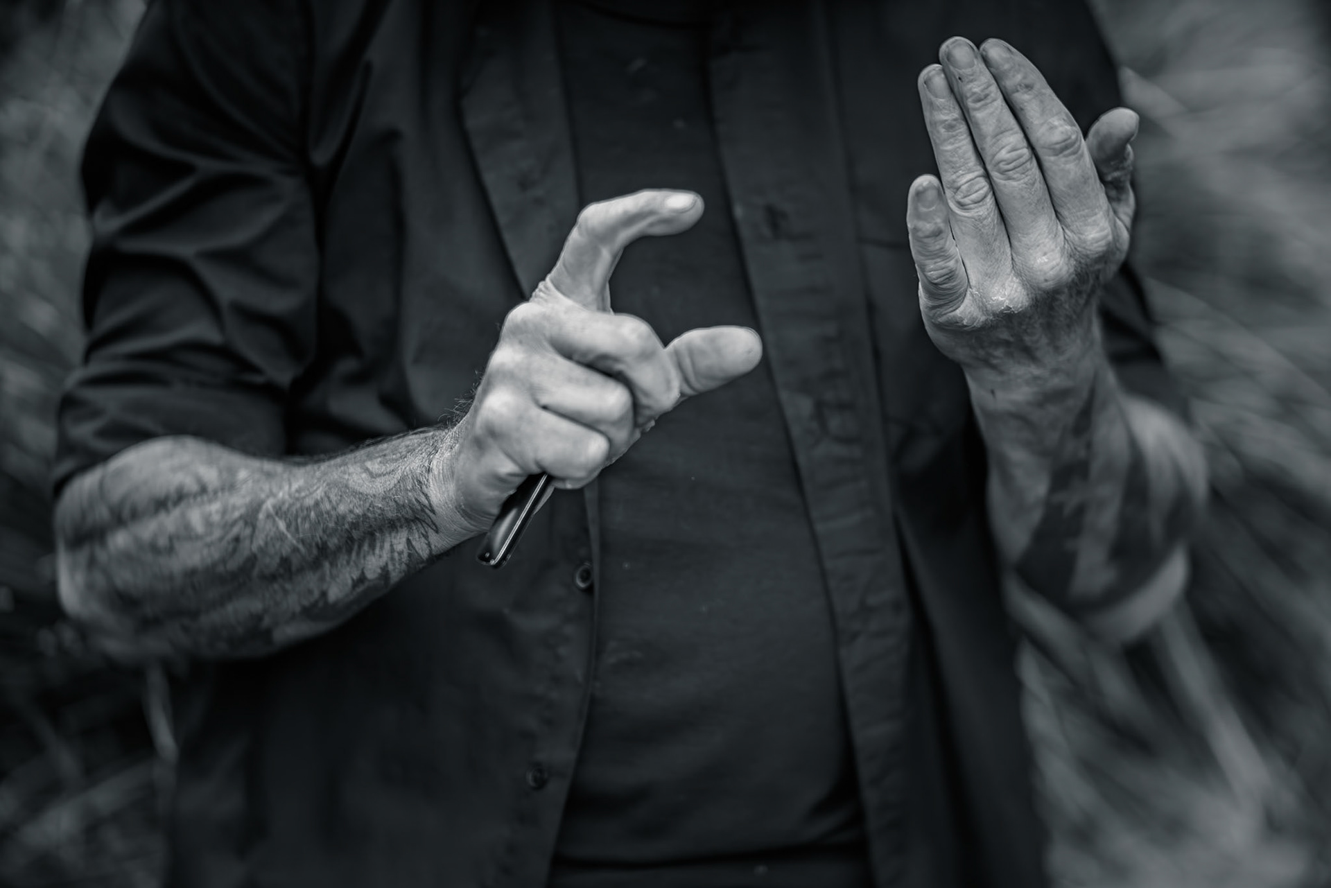 Matt outside Hotel Bristol on Cuba Street