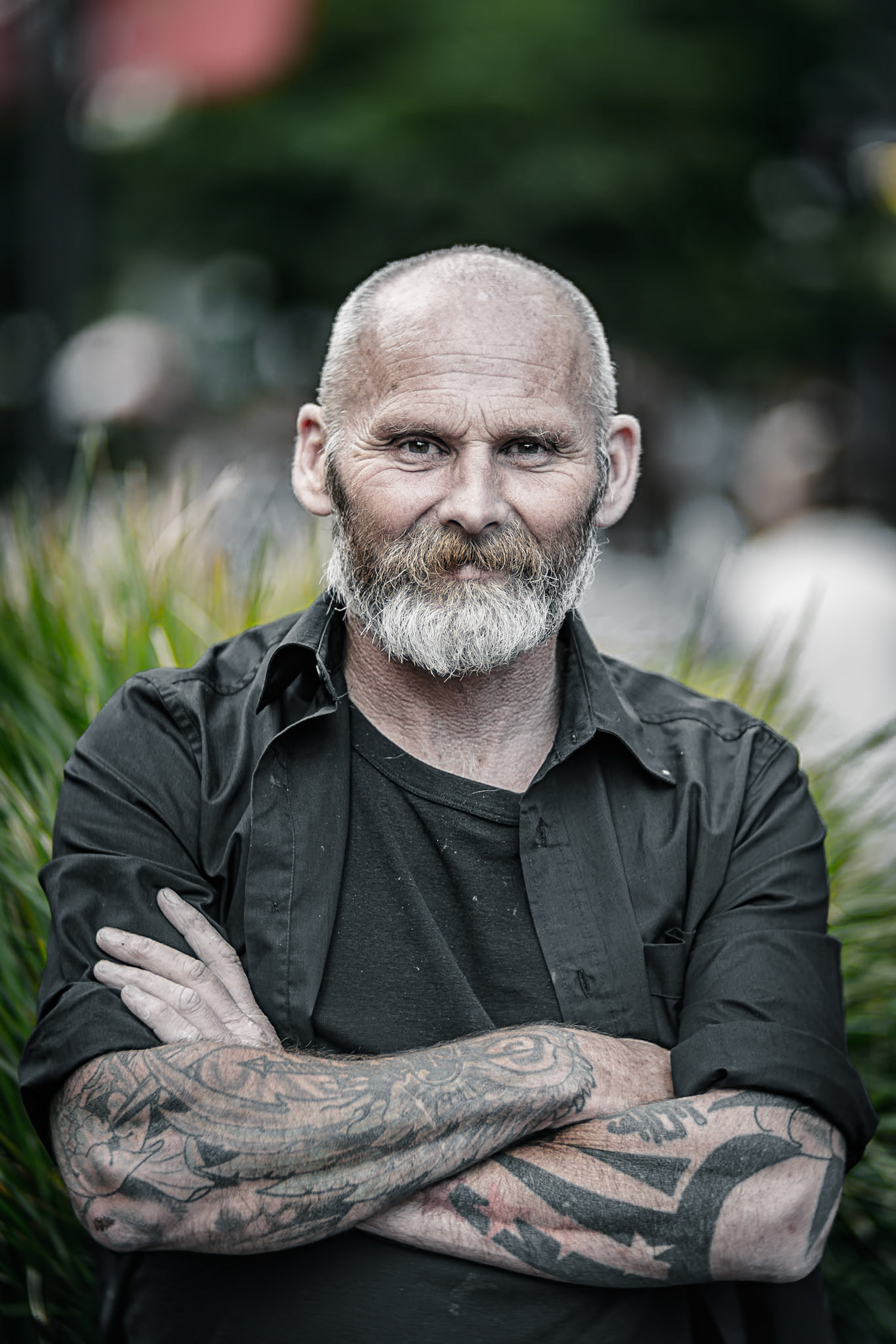 Matt outside Hotel Bristol on Cuba Street
