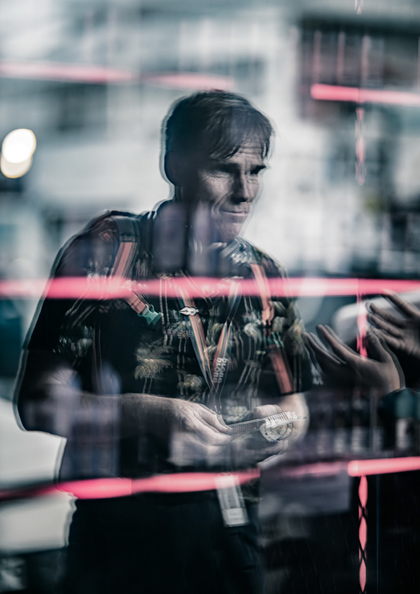 David outsidde a vape shop on Cuba Street