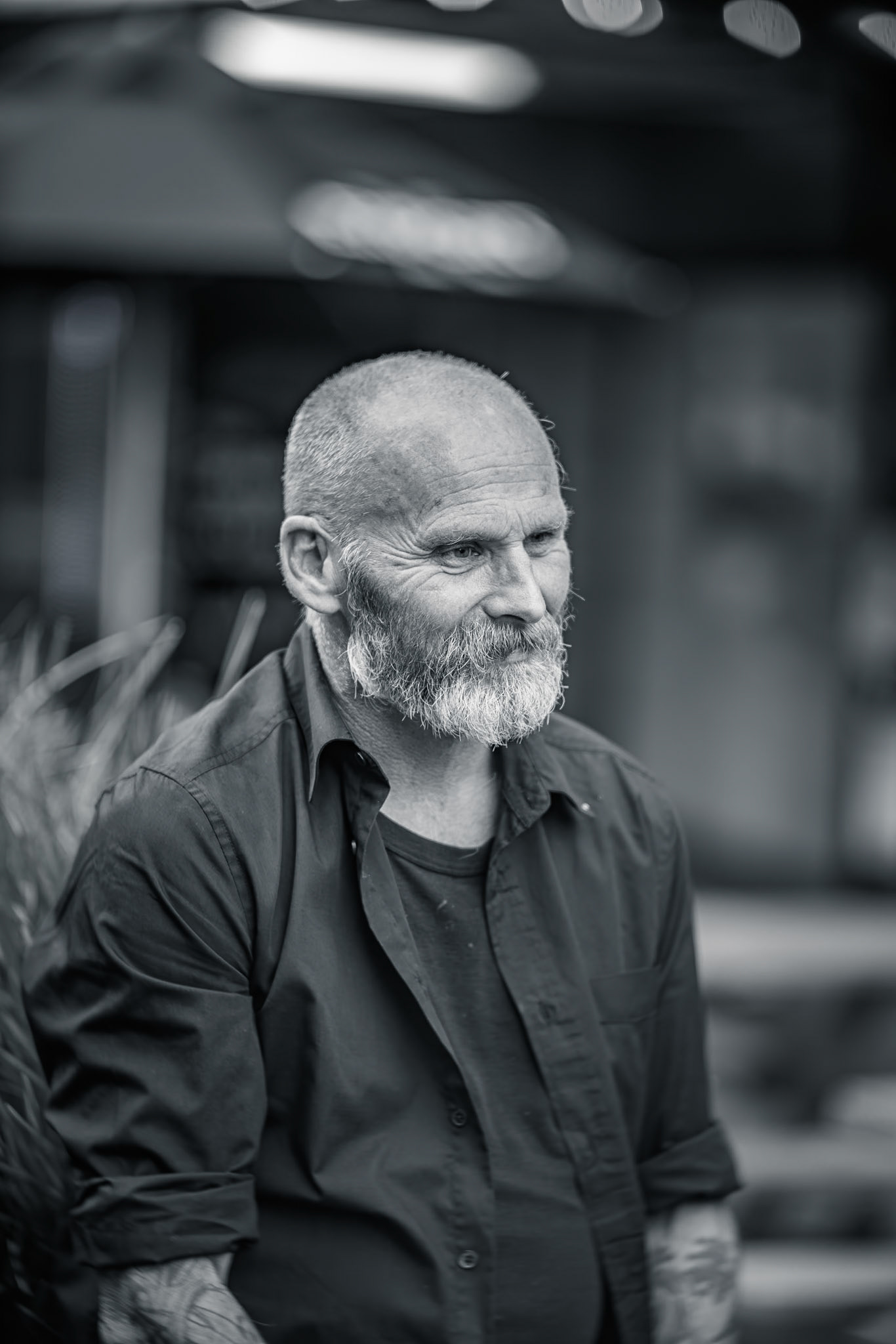 Matt outside Hotel Bristol on Cuba Street