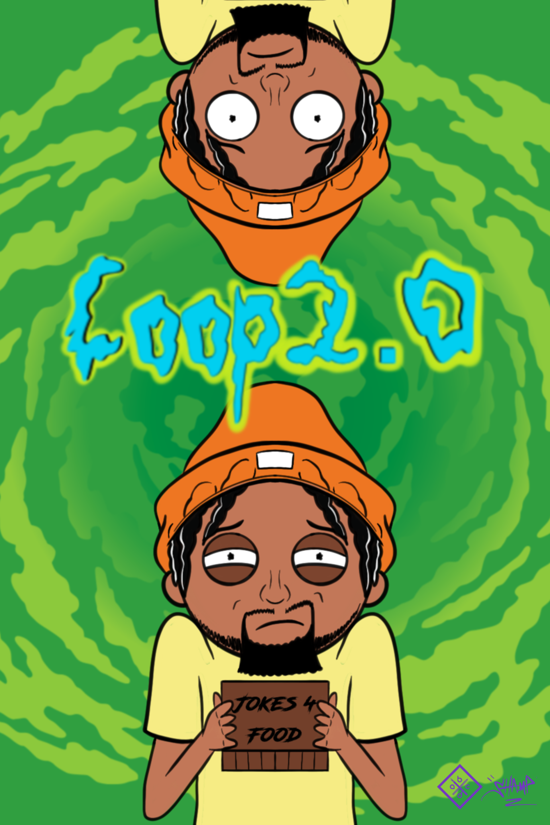 Coop 2.0 x Ricky and Morty