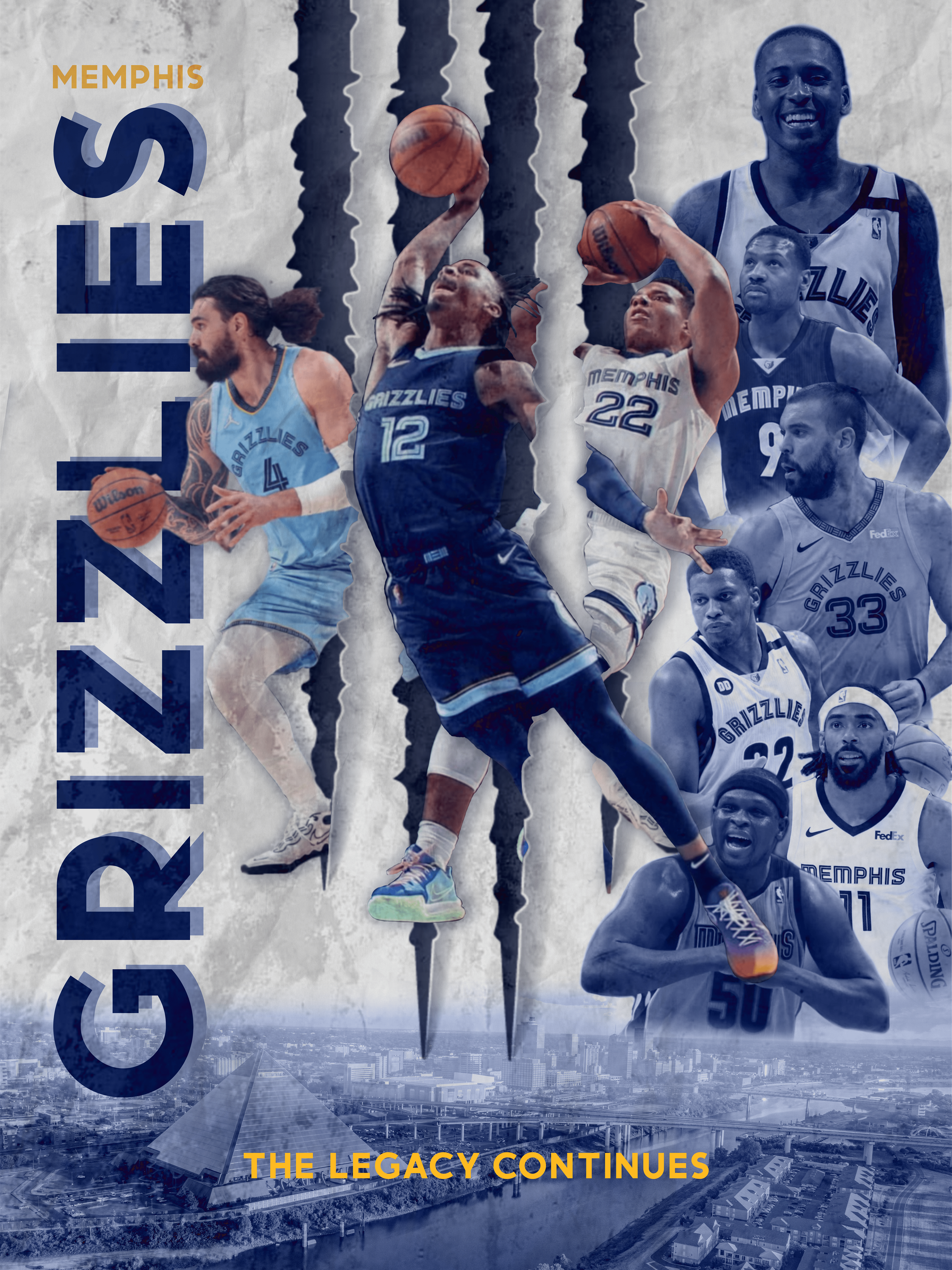 SLIM & HUSKYS MEMPHIS GRIZZLES POSTER ENTRY