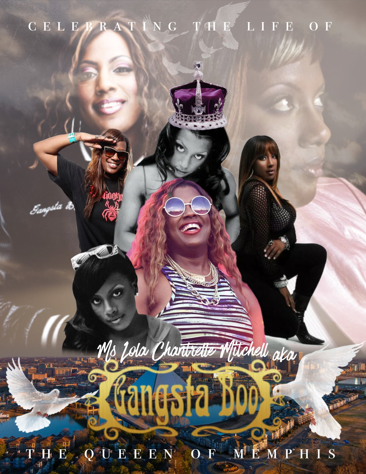 Gangsta Boo The Queen of Memphis Tribute Art