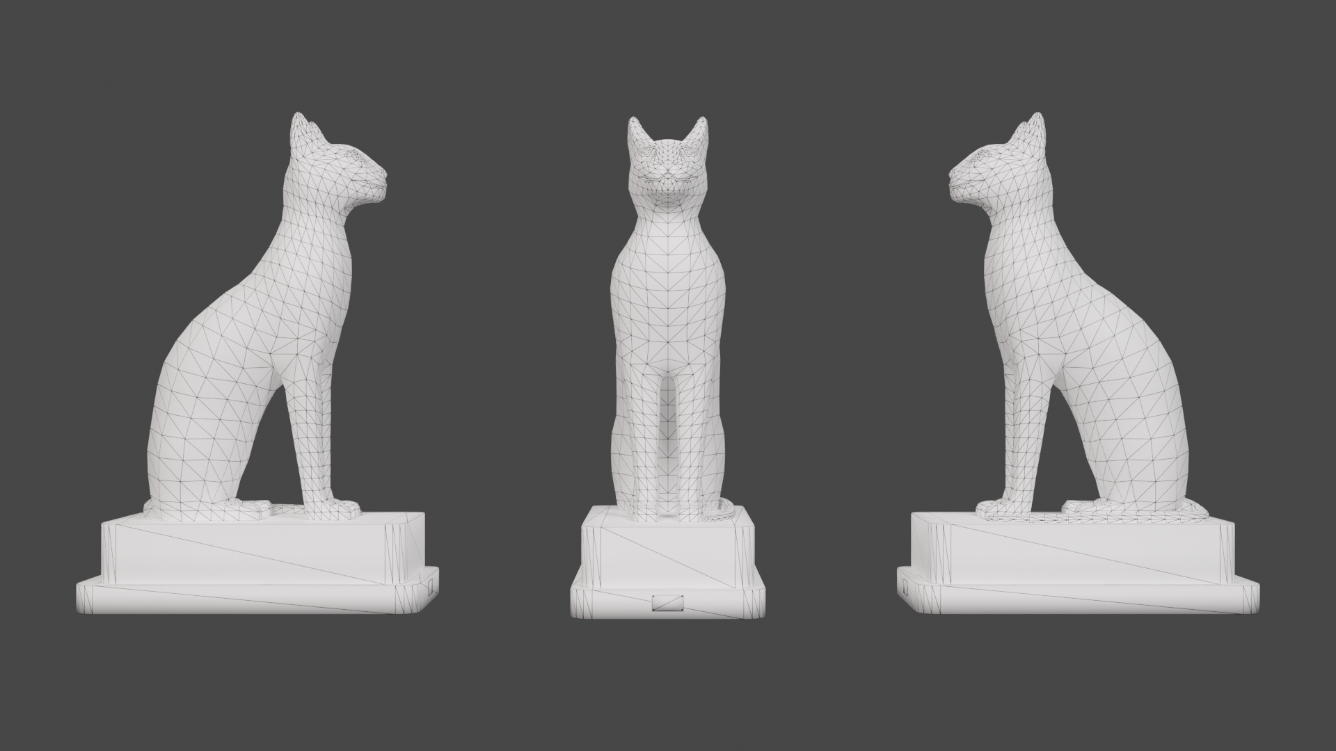 Wireframe (The Tryangles are from the shader)