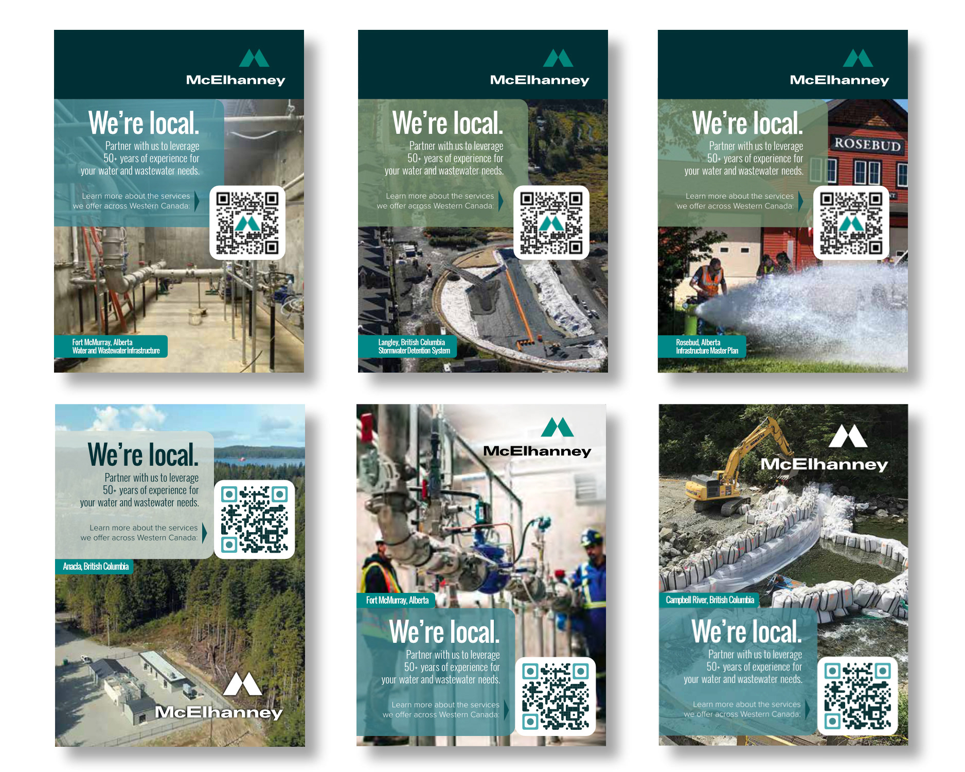 Ad series for Western Canada Water magazine