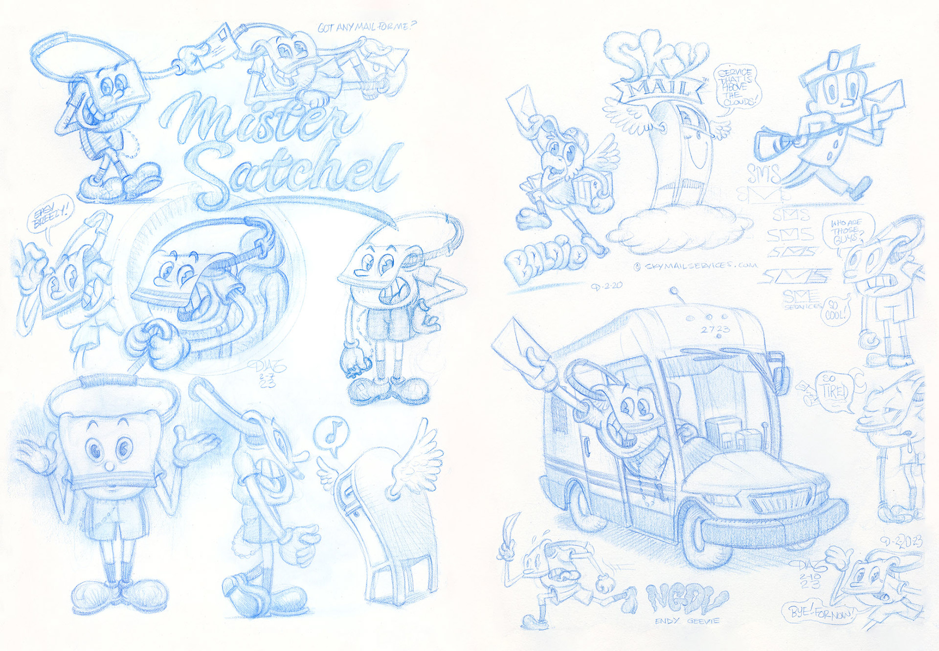 Mister Satchel 2 Page Spread