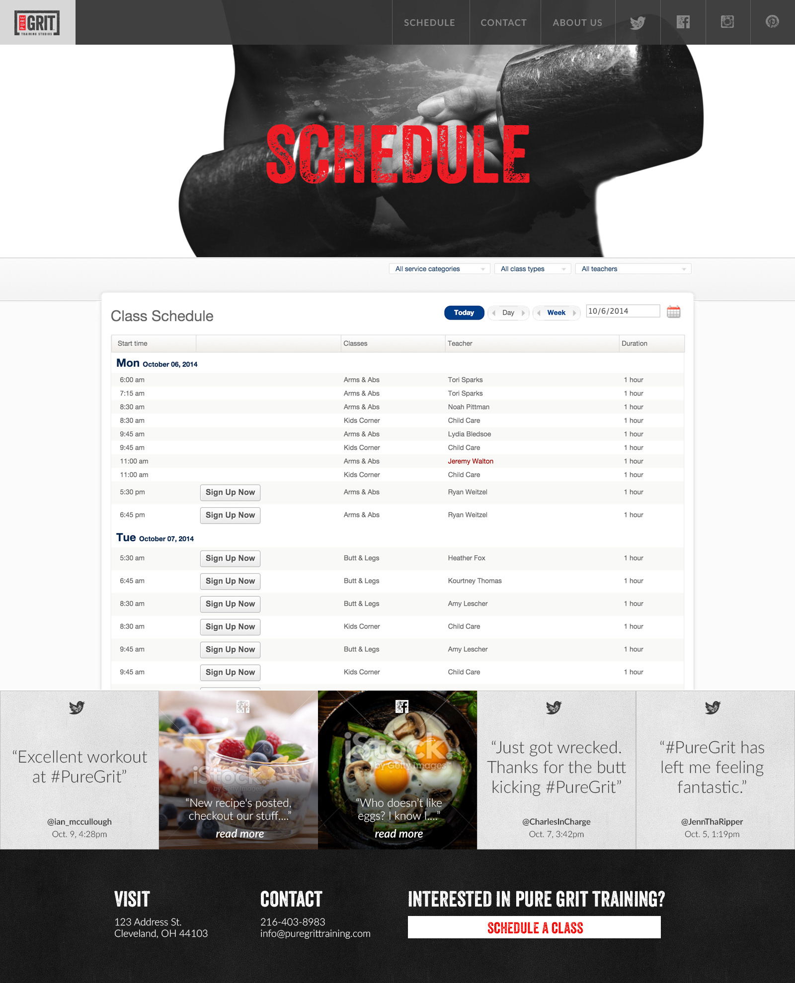 Schedule with Mindbody Embed