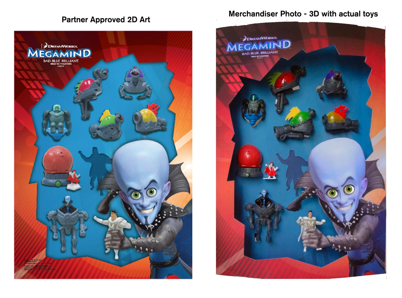 Merchandiser Mockup & Actual Display