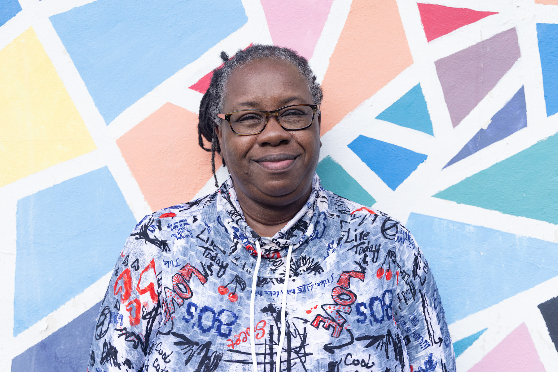 Rashe Malcolm poses for a photo at Triangle Plaza in Athens, Georgia on Monday, Sept. 8, 2025. Malcolm, a small business owner and nonprofit founder, is working to start a community garden on Triangle Plaza. (Photo/Evan Frilingos)