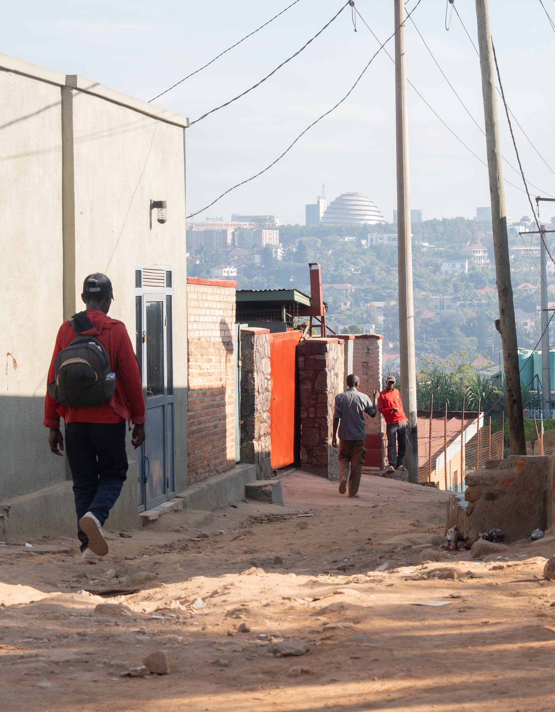 The Kigali Convention Center is seen on the horizon from a suburb on Saturday, May 30, 2026 in Kigali, Rwanda. (Photo/Evan Frilingos 2026)