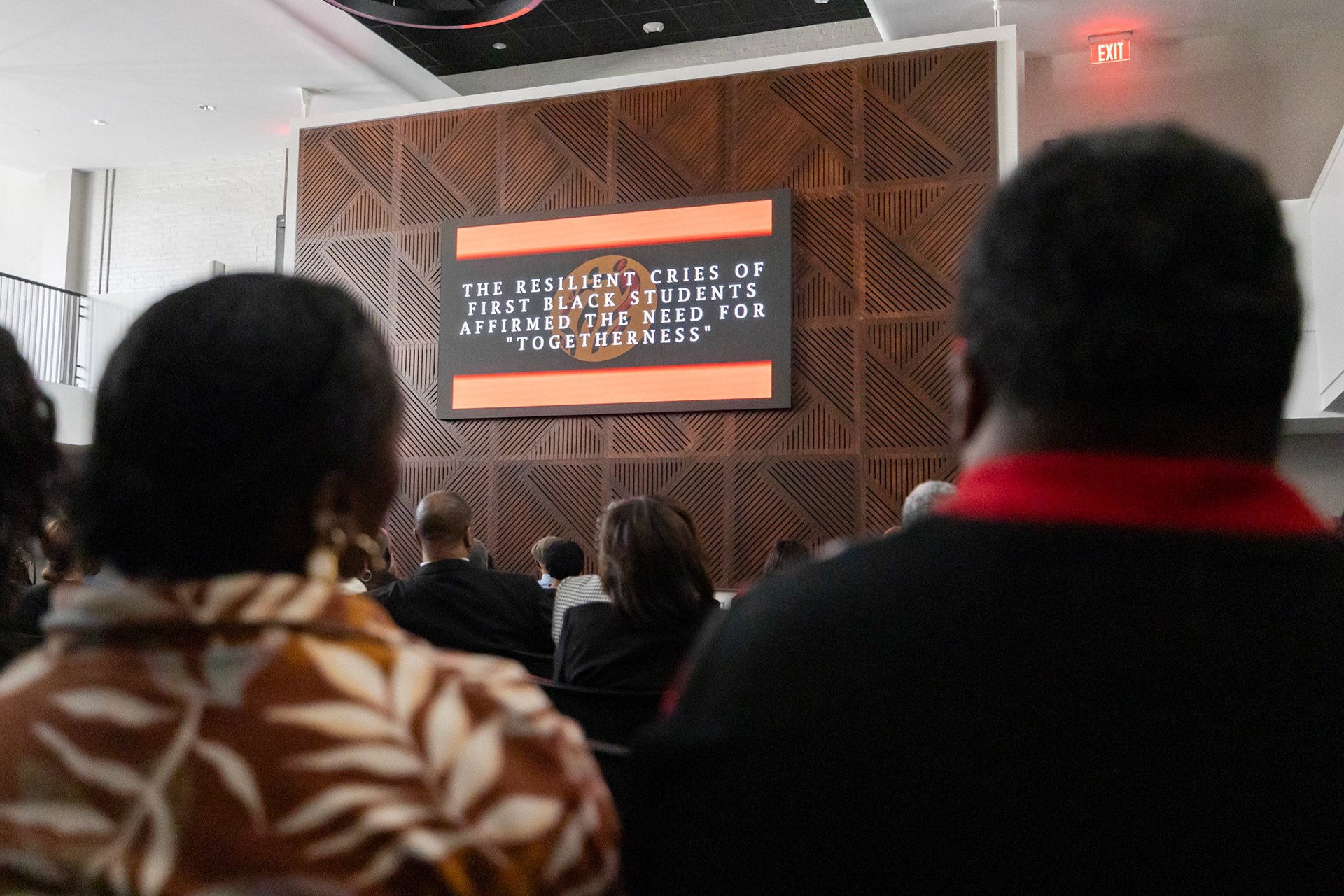 The Pamoja documentary “Triumph Thru Tears” premieres in the Victor K. Wilson Ballroom in Memorial Hall at the University of Georgia in Athens, Georgia on Sunday, Oct. 26, 2025. (Photo/Evan Frilingos; @frilingos.photos)