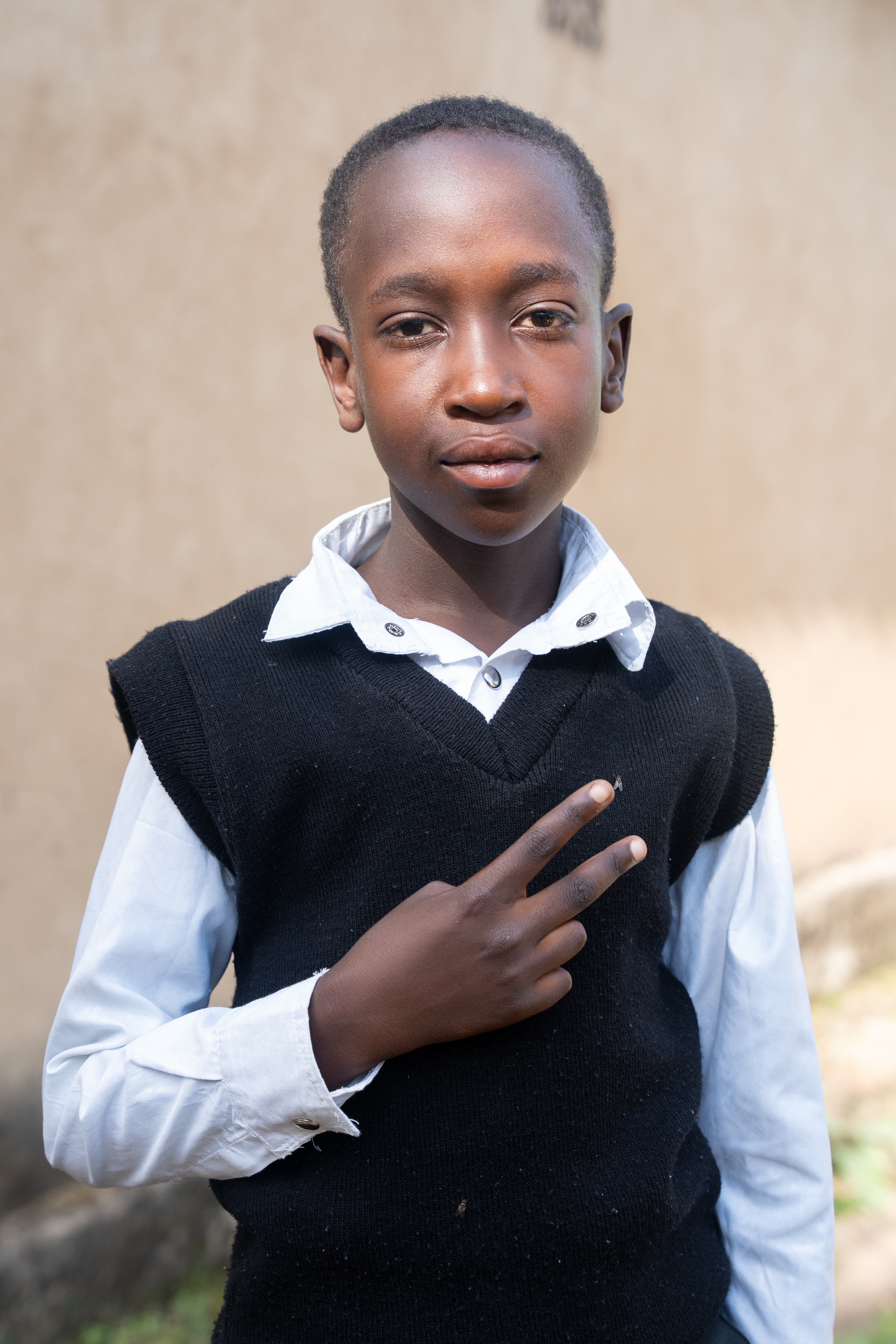 Alan, 12, chose the ability to be powerful like Superman as his dream superpower. (Photo/Evan Frilingos 2026)