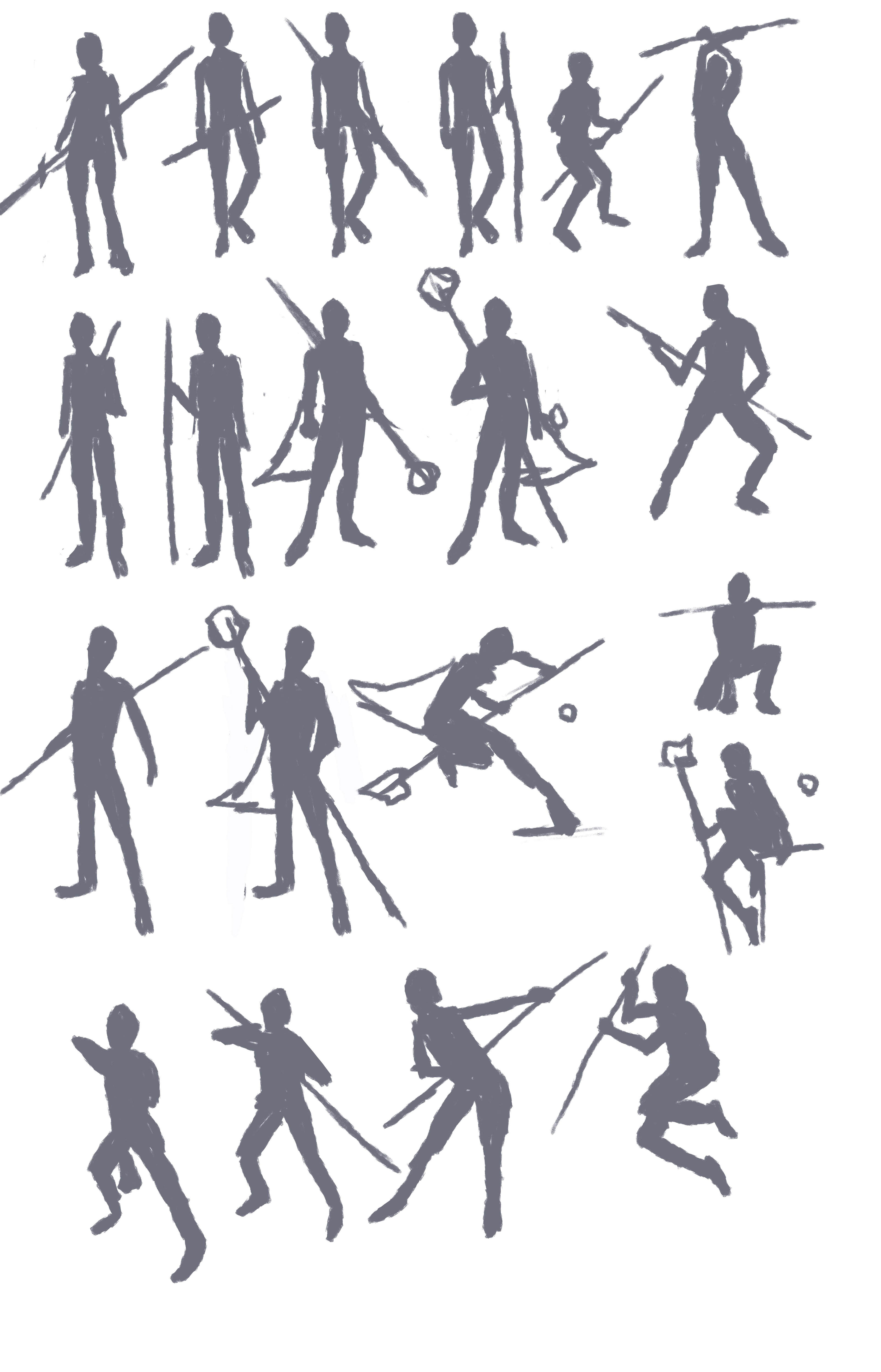staff pose studies
